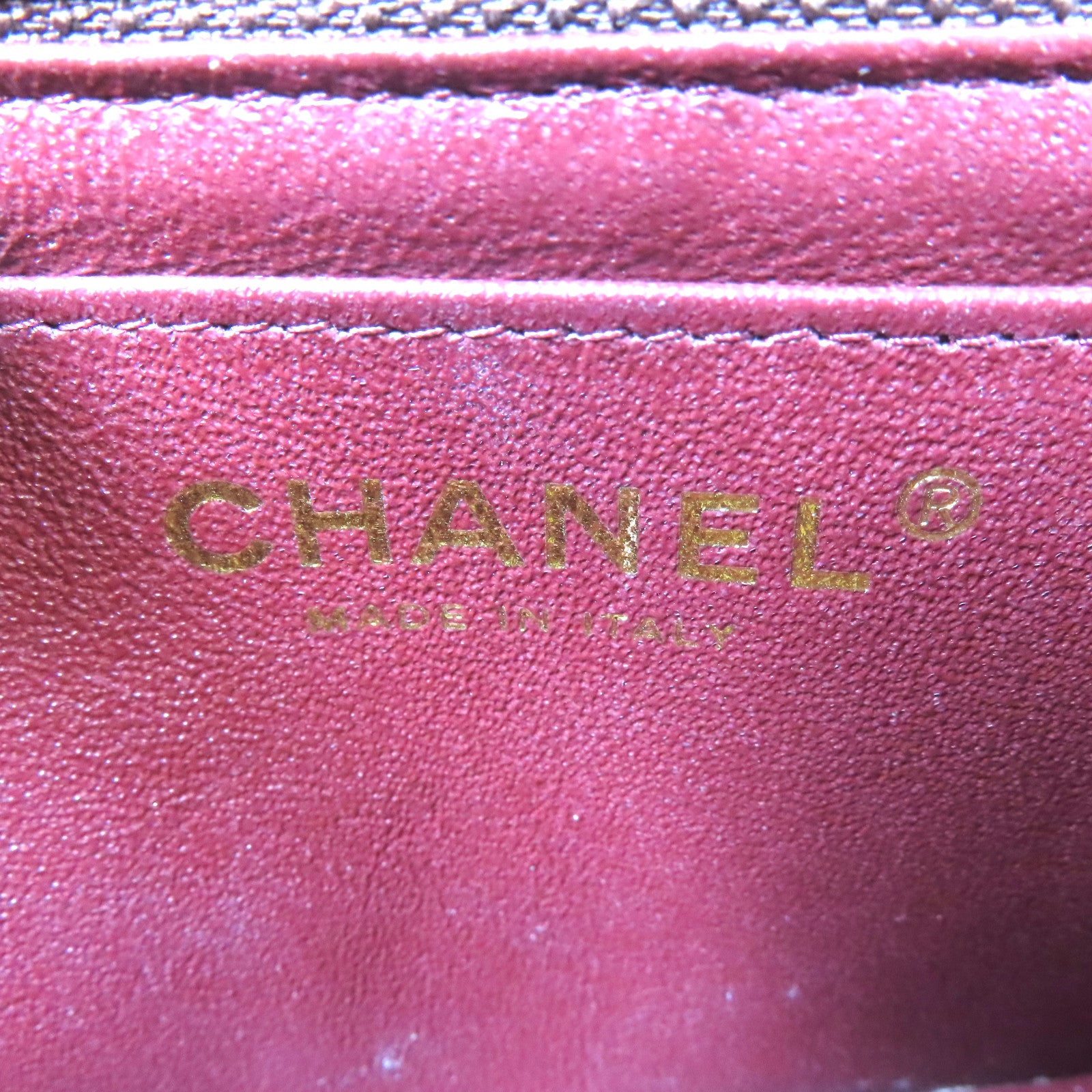 CHANEL 菱格羊毛Charms Mini Rectangular Flap金扣肩背袋深藍色