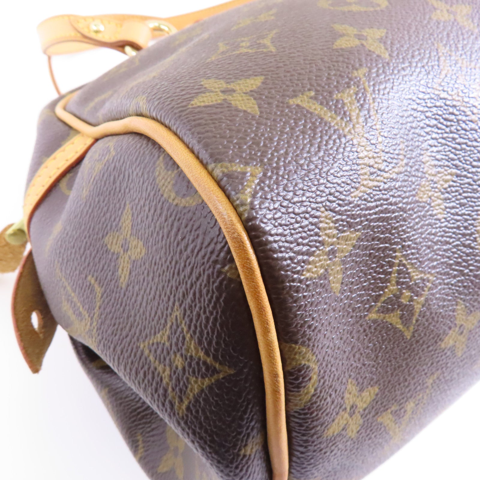 LOUIS VUITTON 【激減優惠】Monogram Montorgueil PM金扣肩背袋棕色