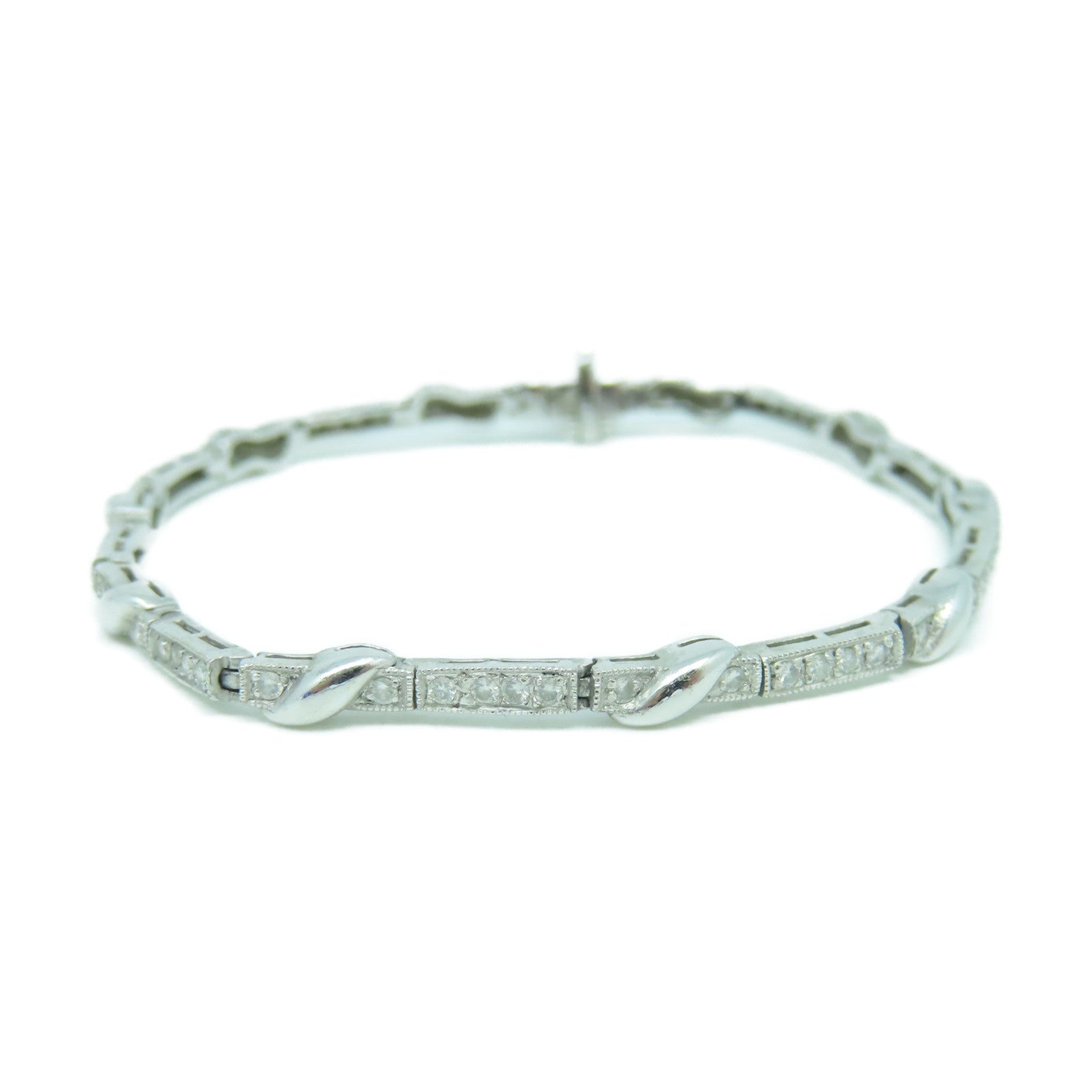 JEWELRY 【激減優惠】18K白金Bracelet0.65ct鑽石手鏈#16cm