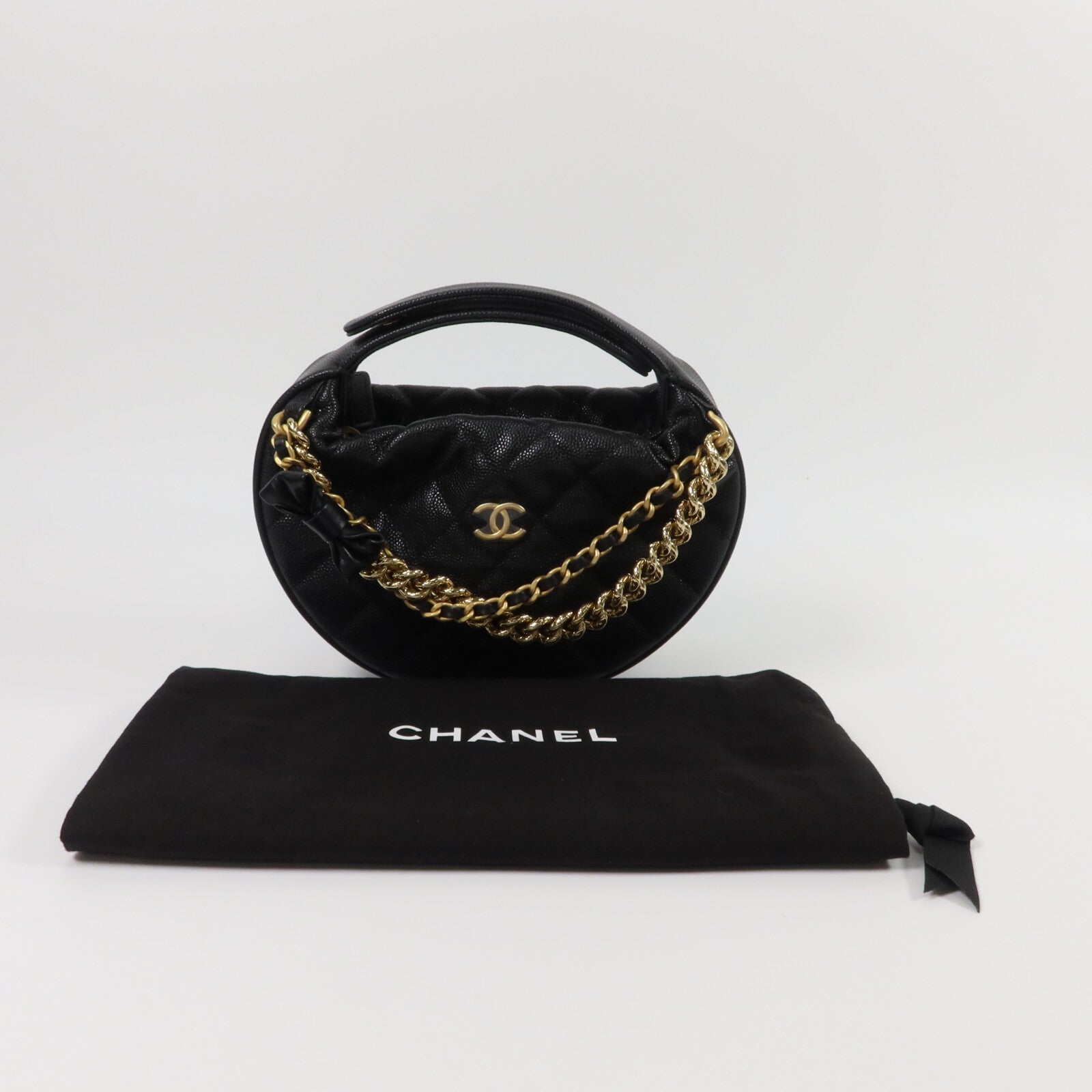 CHANEL 牛皮皮革Hobo Pouch手挽袋