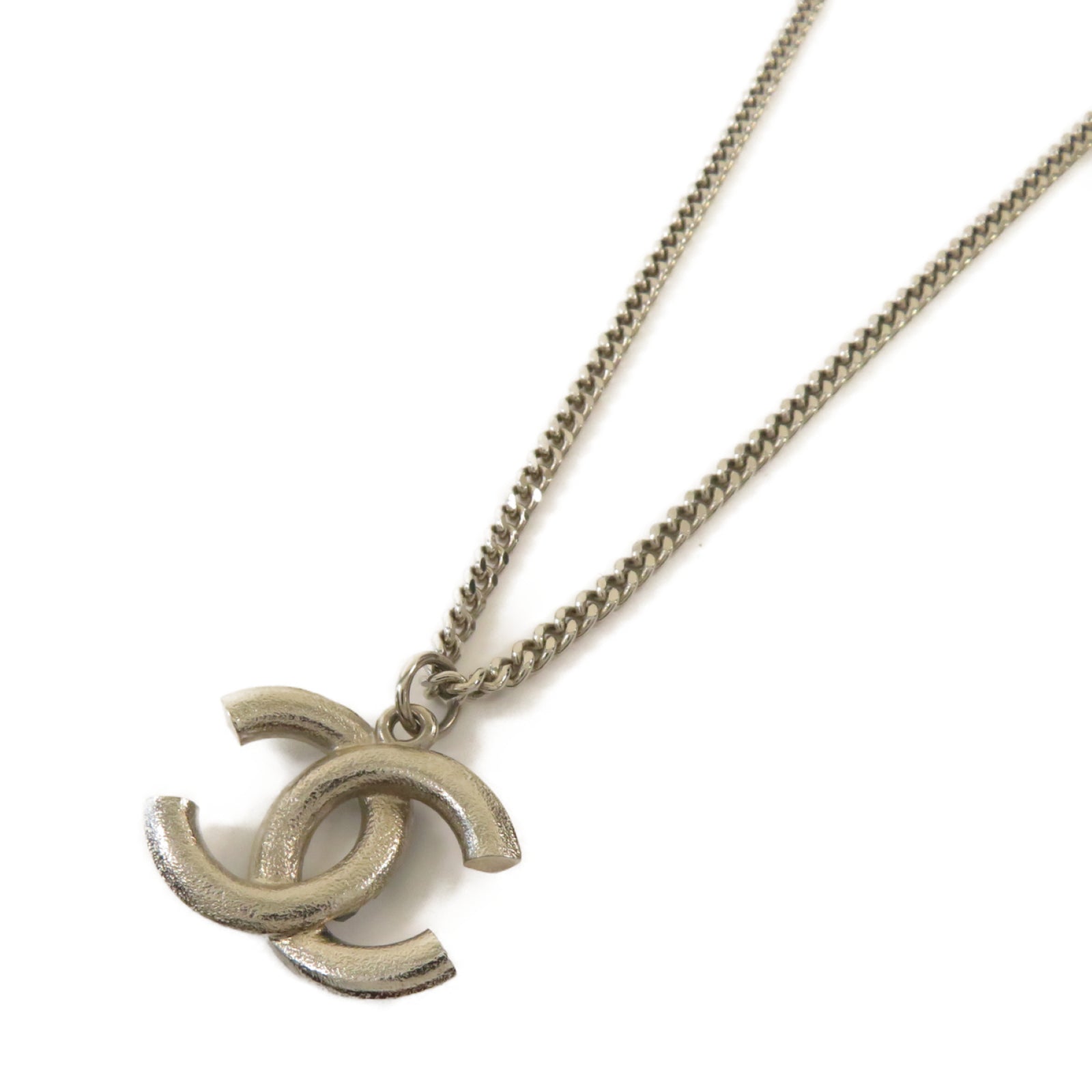 CHANEL **【激減優惠】金屬Necklace項鏈銀色/藍色