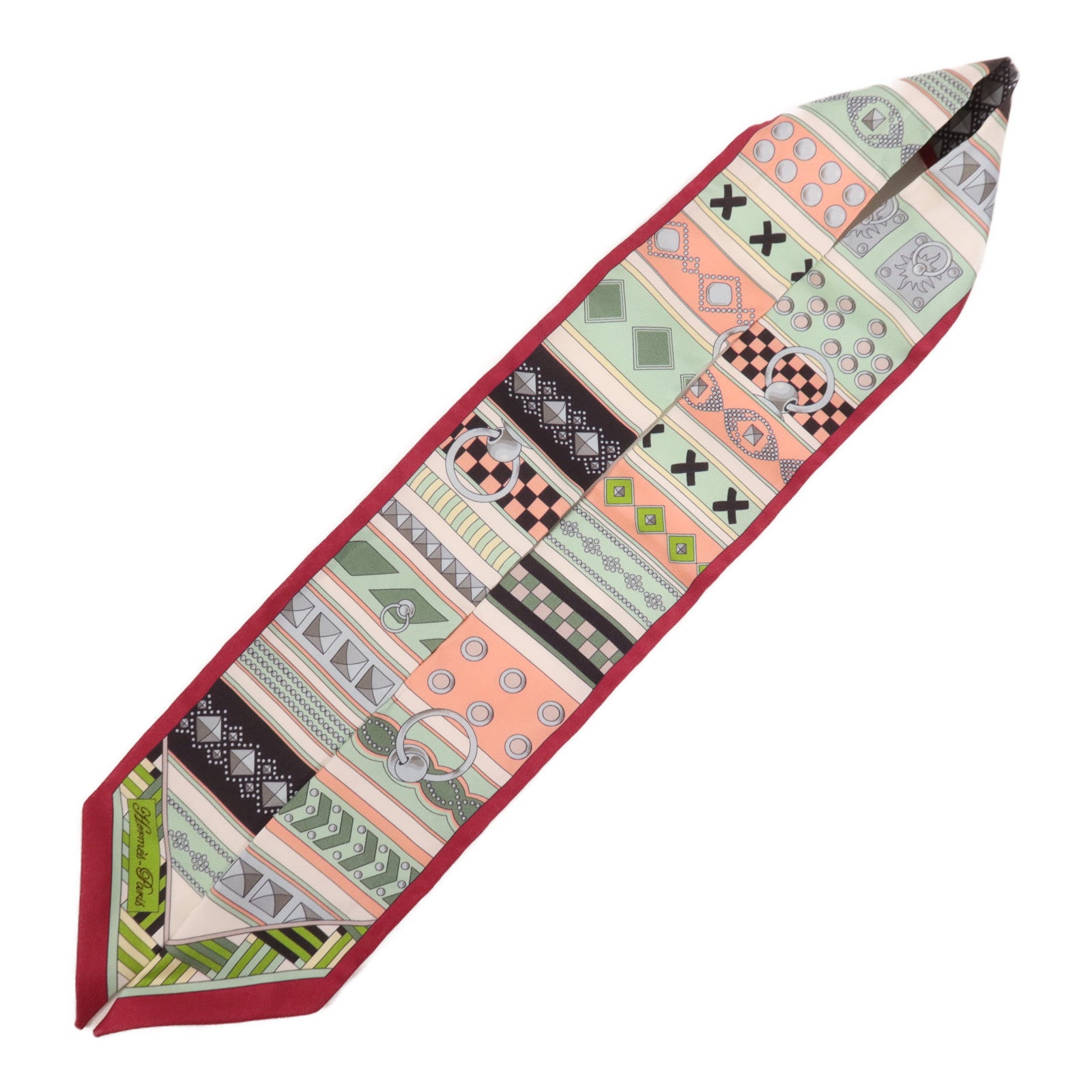 HERMES 絲質Twilly絲巾