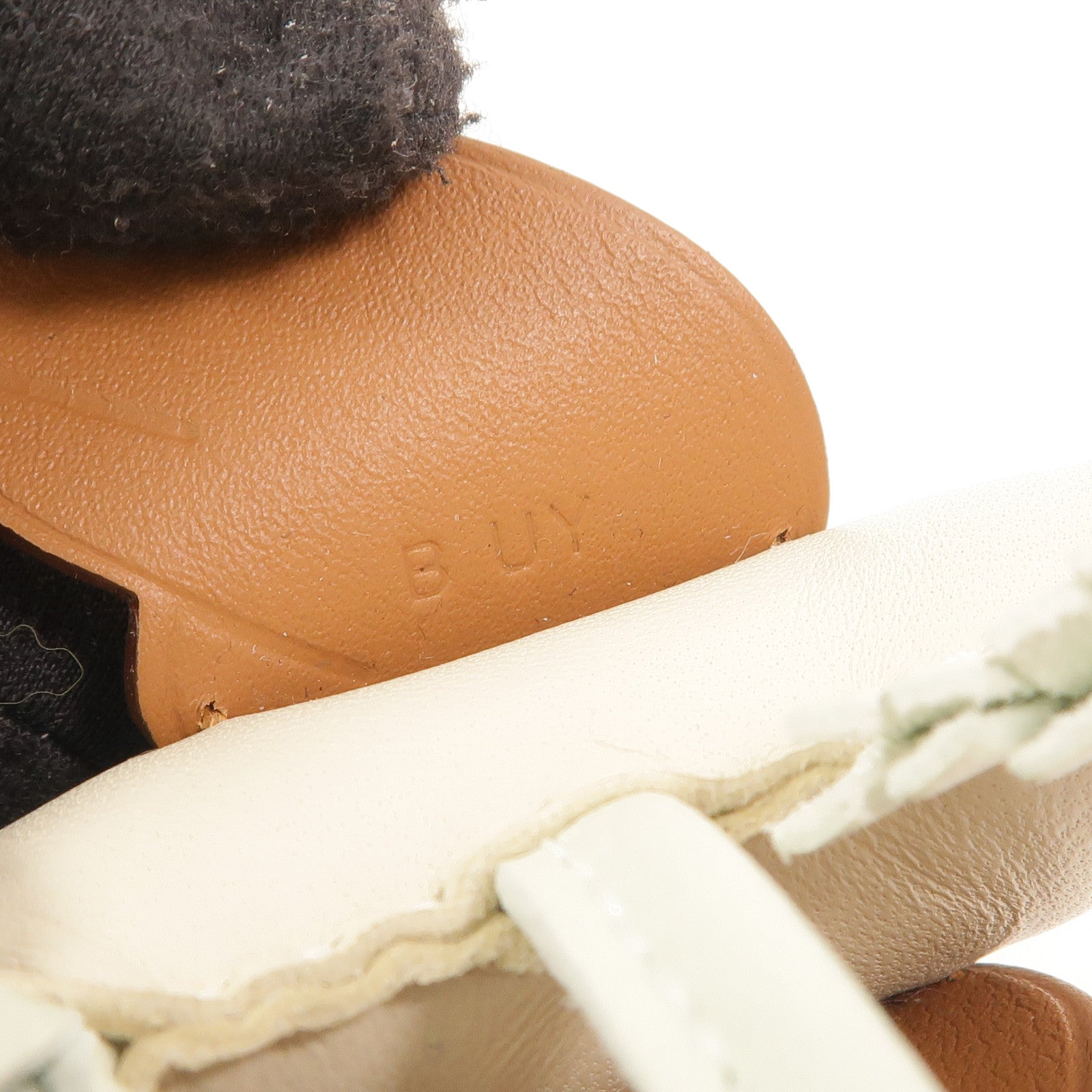 HERMES Milo/Swift皮革Rodeo Pegase PM掛飾Craie/Vert Fizz/Gold