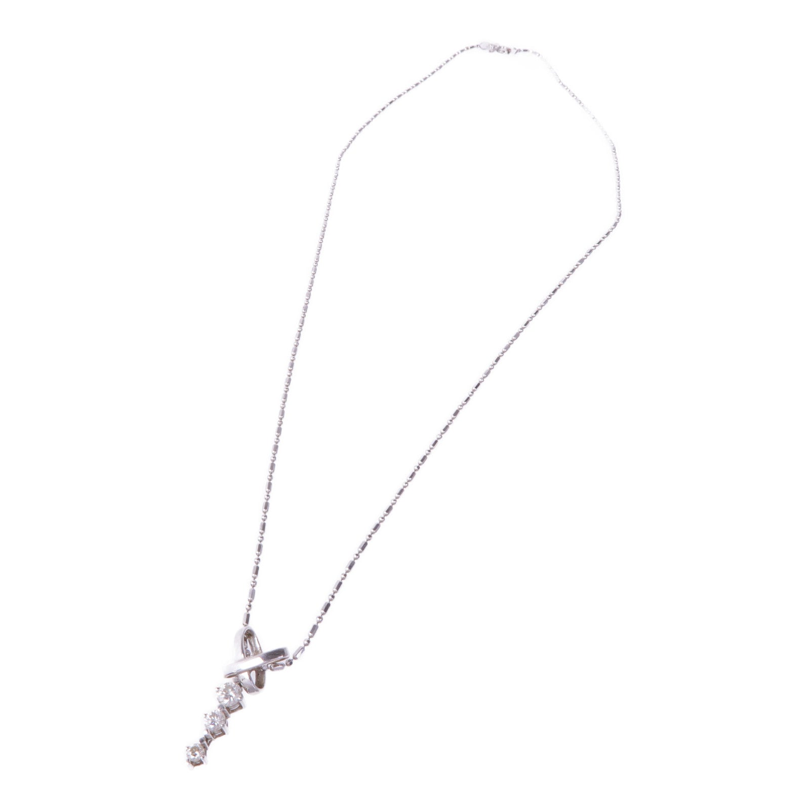 JEWELRY 18K白金Diamond Necklace鑽石項鍊