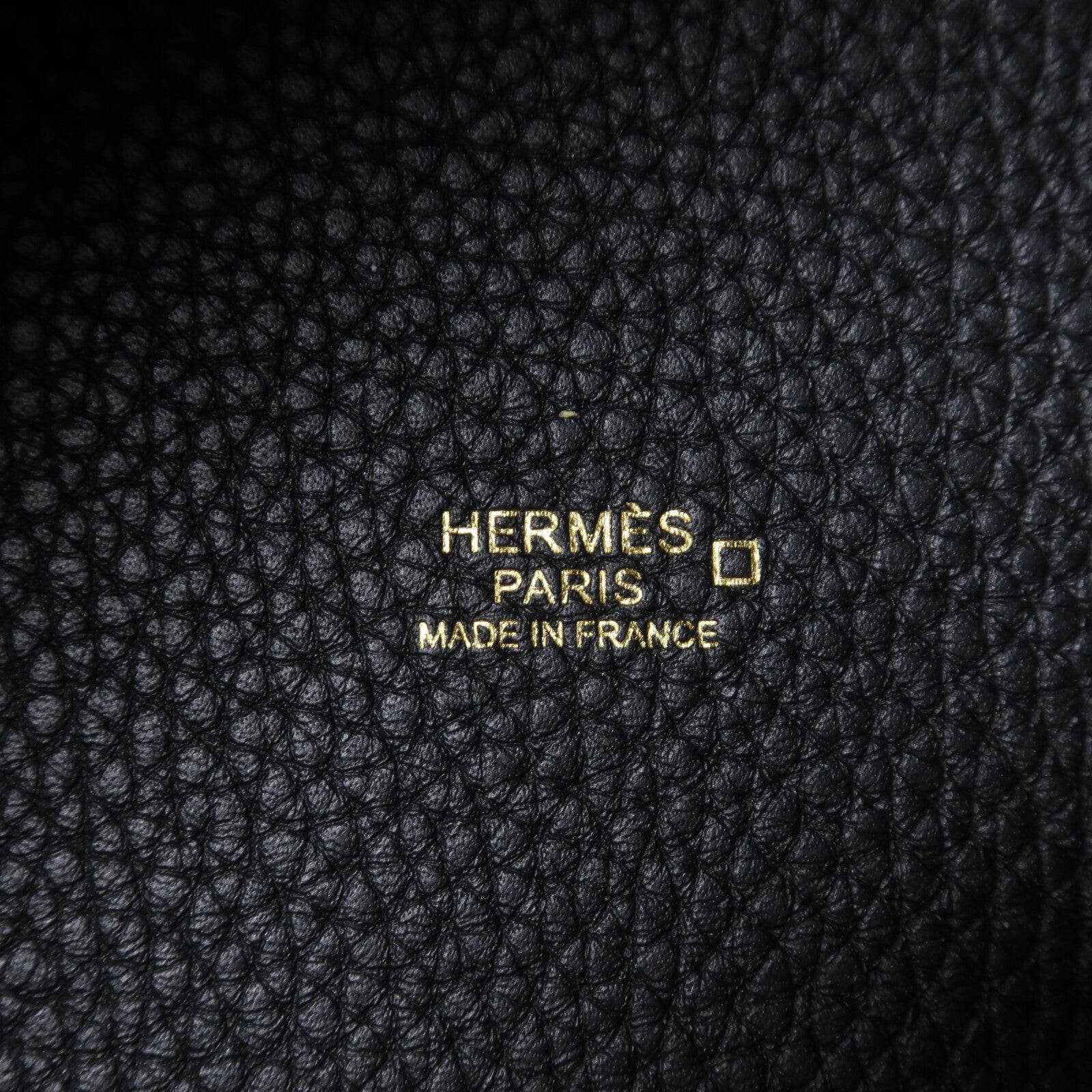 HERMES Clemence皮革/鱷魚皮革Picotin PM Touch金扣手挽袋Noir