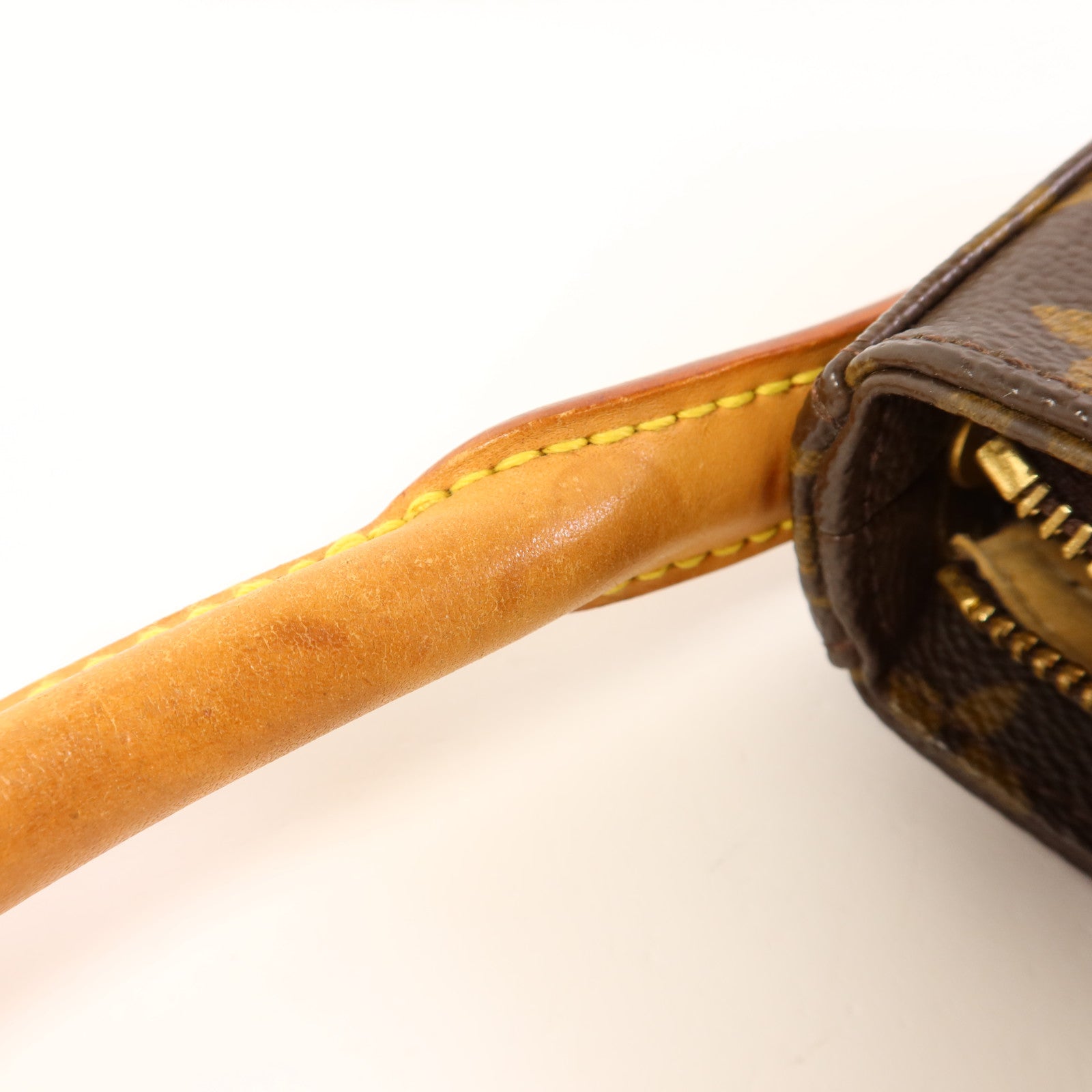 LOUIS VUITTON Monogram Looping MM金扣肩背袋棕色