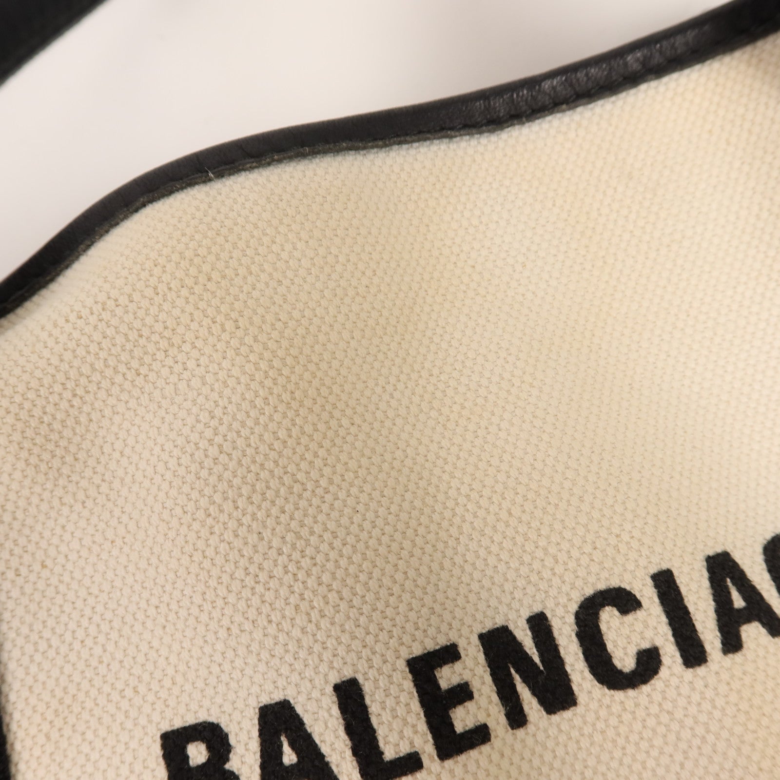 BALENCIAGA 帆布Cabas XS銀扣手挽肩背兩用袋