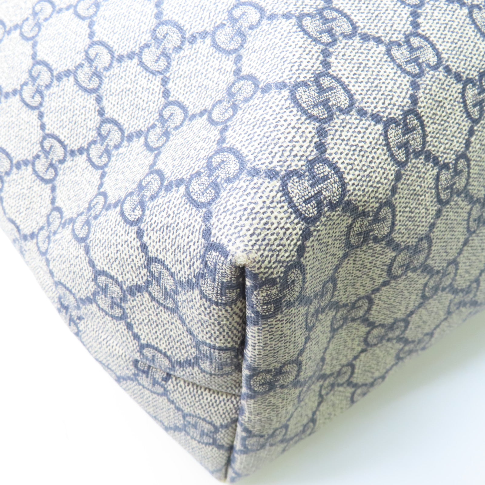 GUCCI 【激減優惠】塗層帆布Tote Bag銀扣手挽袋米色