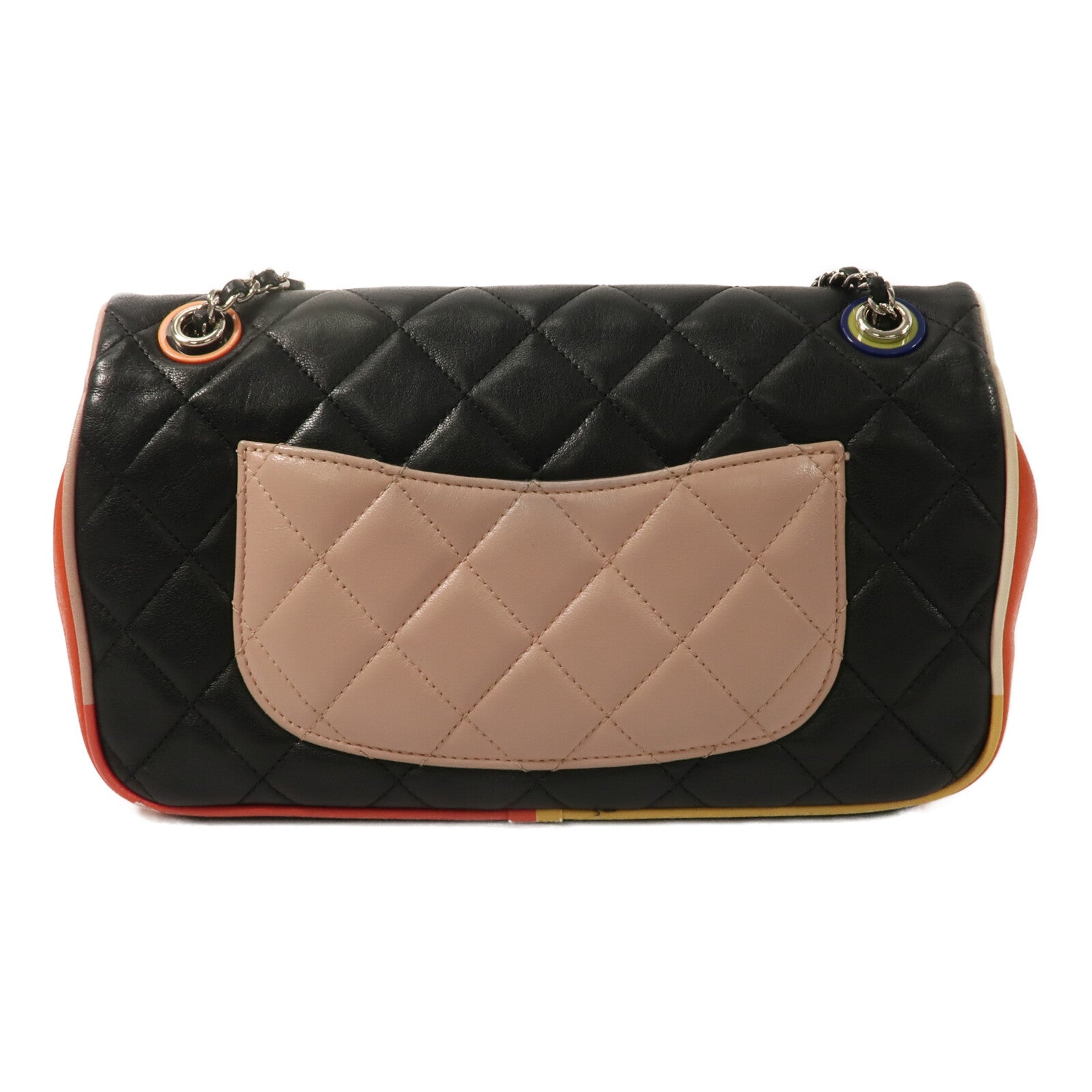 CHANEL 牛皮皮革Flap Bag Cuba鏈帶肩背袋