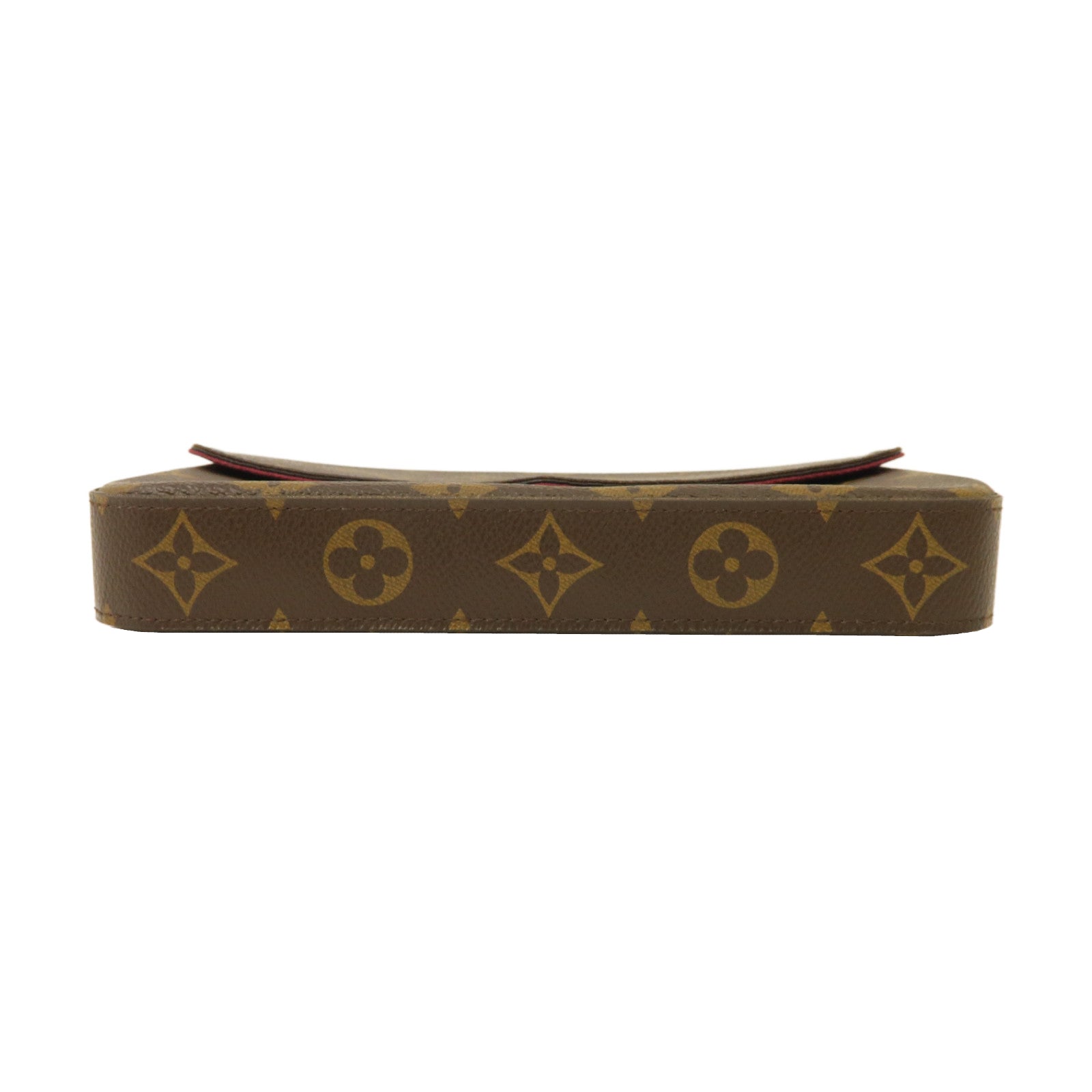 LOUIS VUITTON Monogram Pochette Felice金扣鏈帶肩背袋啡色