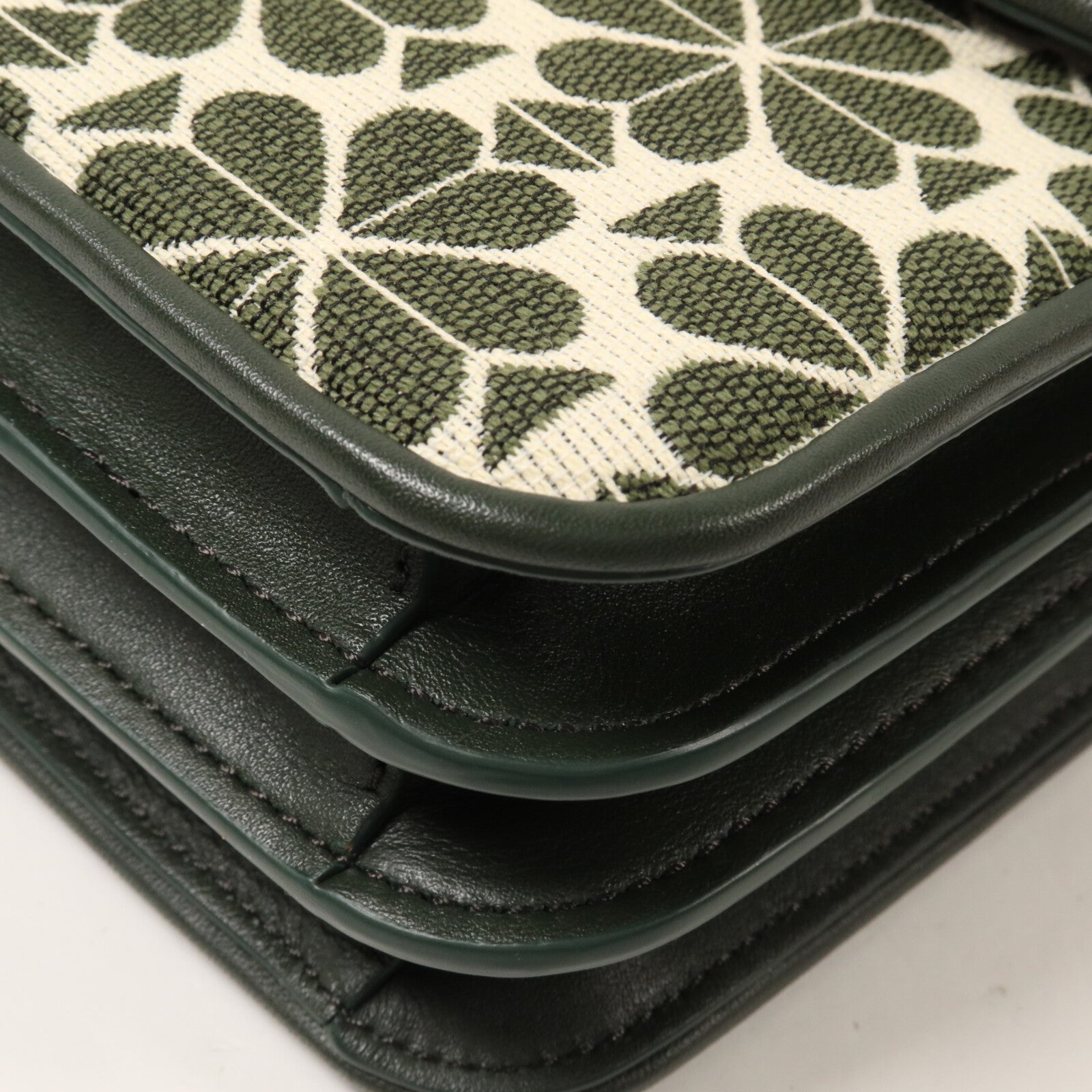 Kate Spade 帆布Flower Jack & Uard Locket鏈帶肩背袋