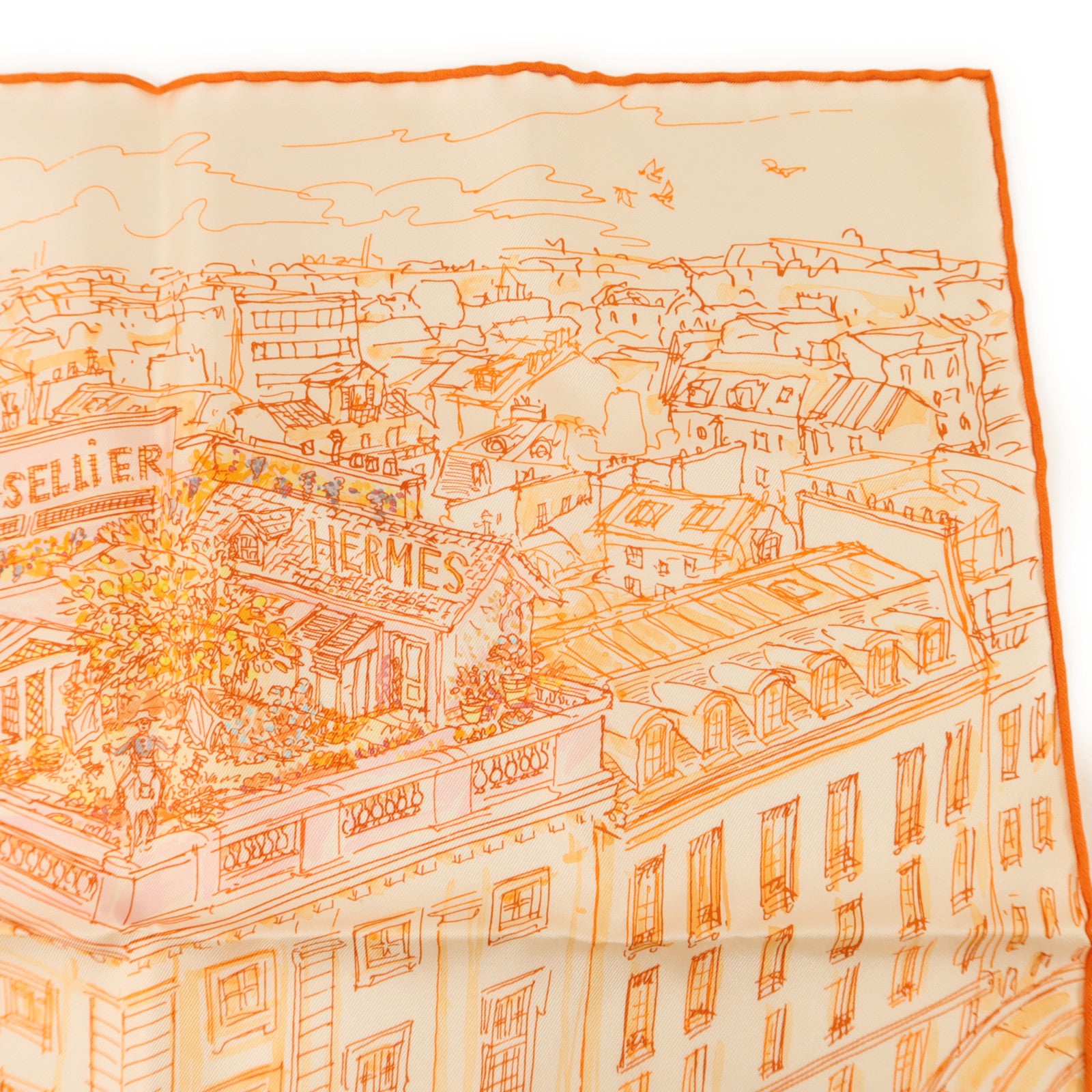 HERMES 絲質Scarf 40x40絲巾