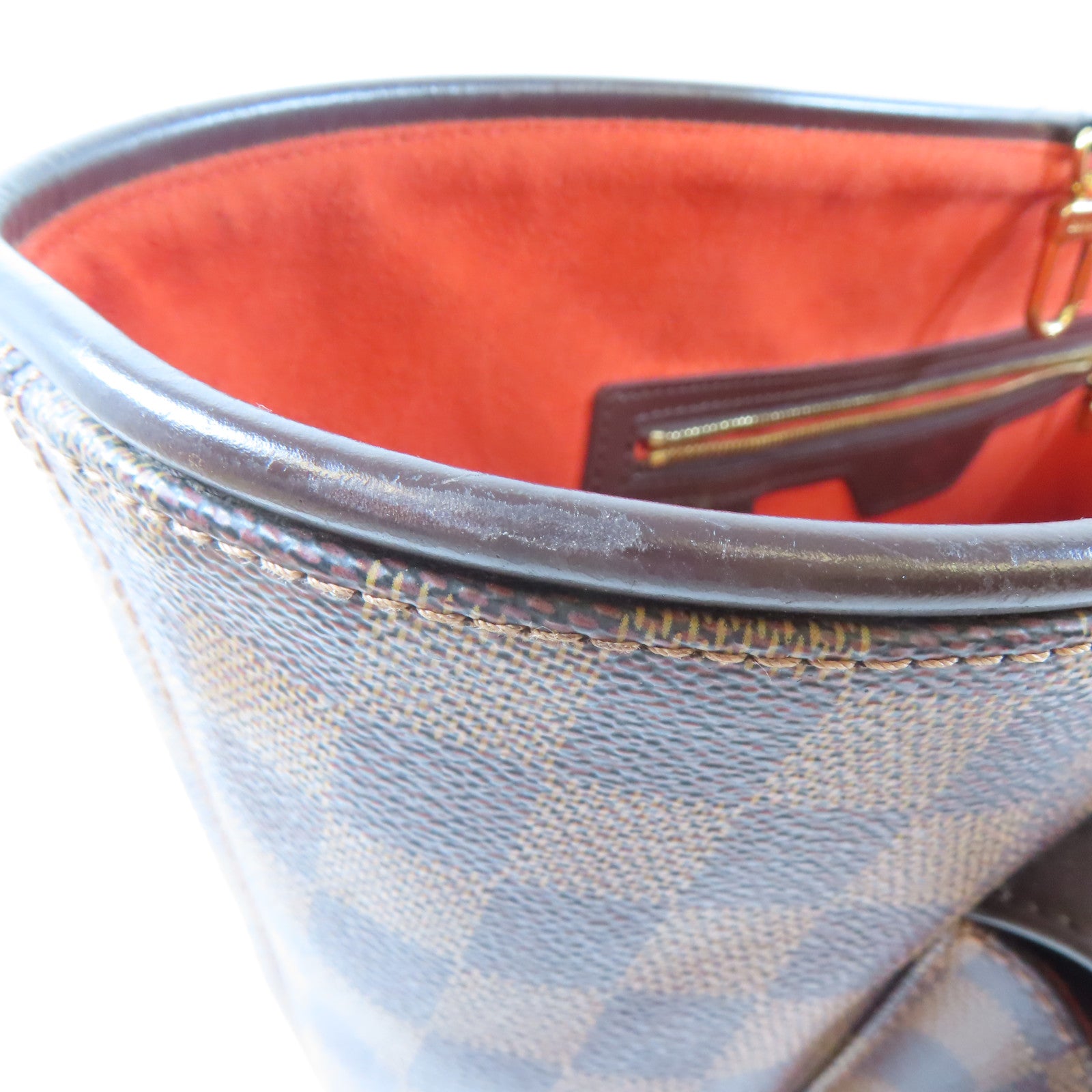LOUIS VUITTON 【激減優惠】Damier Manosque GM金扣手挽袋啡色