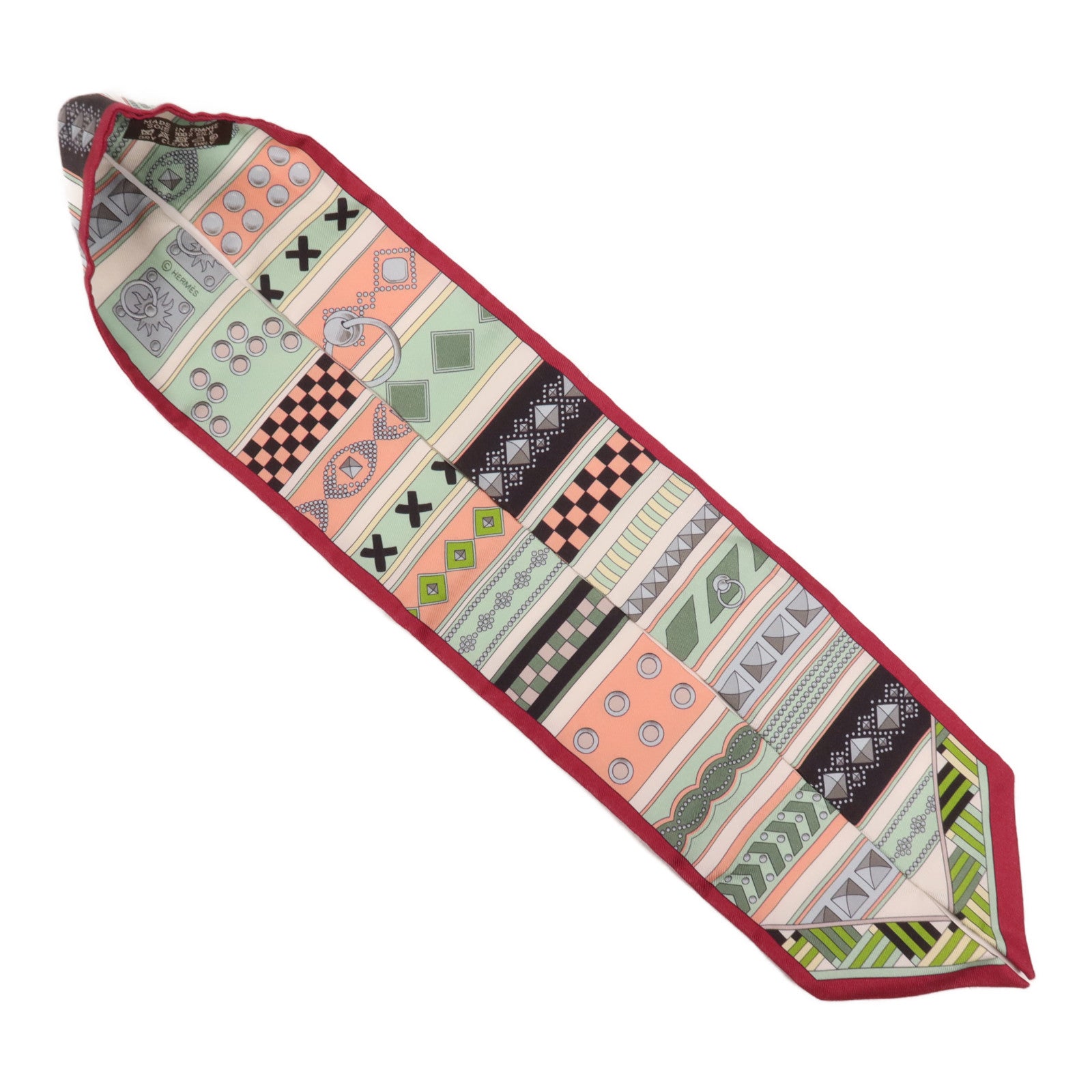 HERMES 絲質Twilly絲巾