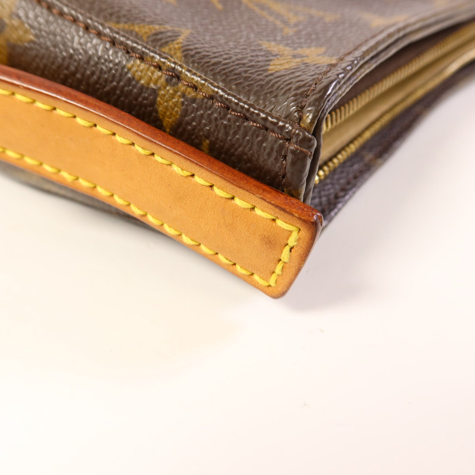 LOUIS VUITTON Monogram Looping MM金扣肩背袋棕色