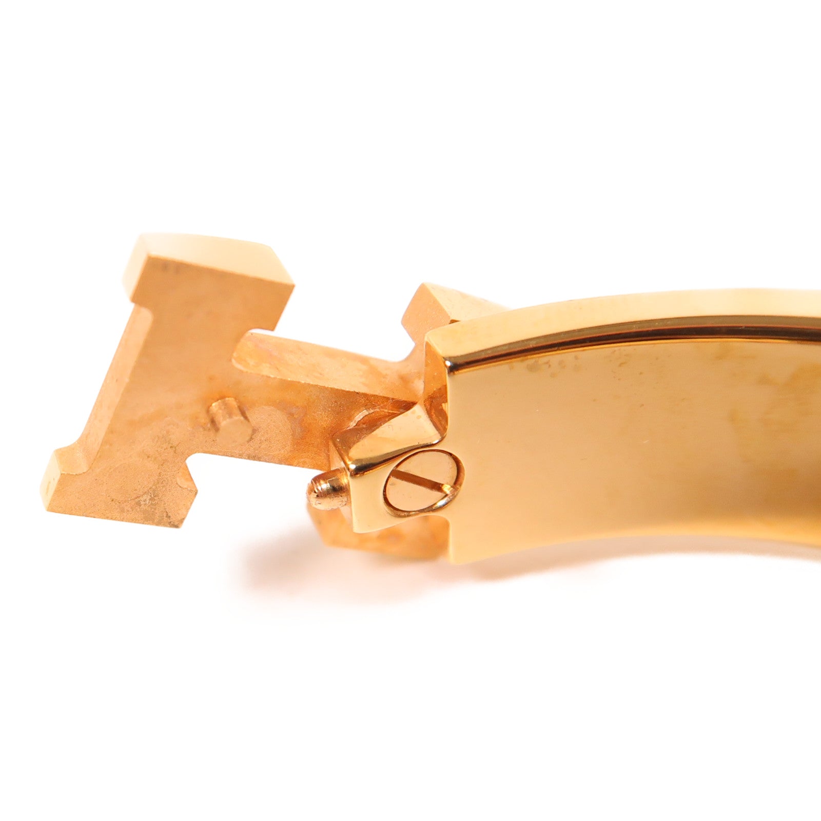 HERMES 金屬Clic H金扣手鐲紫色