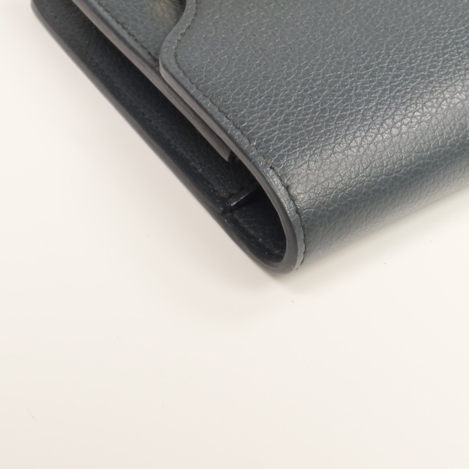 HERMES Evercolor皮革Roulis Slim錢包Vert Rousseau