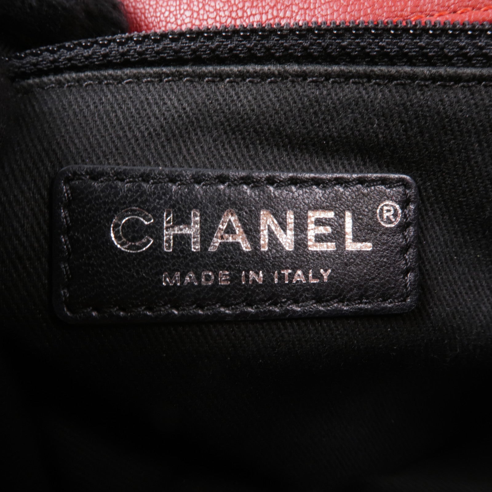 CHANEL 牛皮皮革Chain Shoulder銀扣鏈帶肩背袋