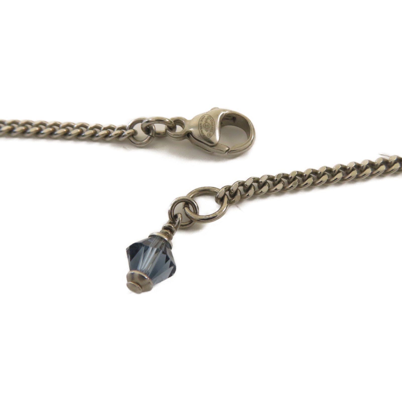CHANEL **【激減優惠】金屬Necklace項鏈銀色/藍色