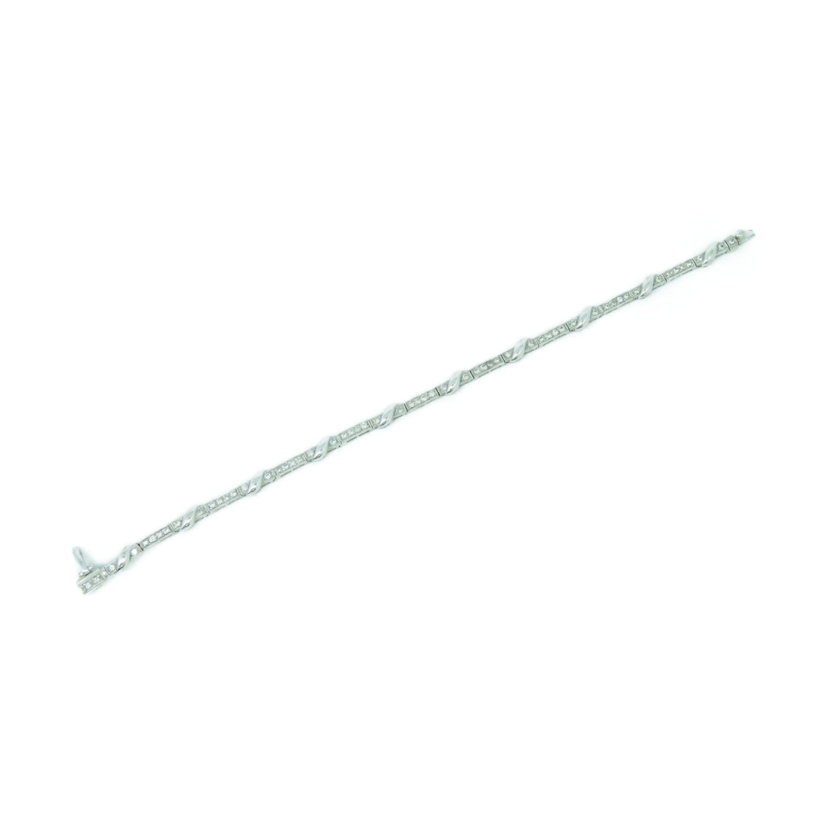 JEWELRY 【激減優惠】18K白金Bracelet0.65ct鑽石手鏈#16cm