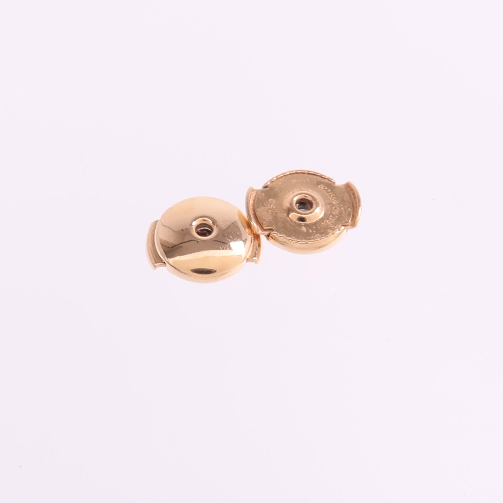 HERMES 18K玫瑰金Gambade H Earrings鑽石耳環