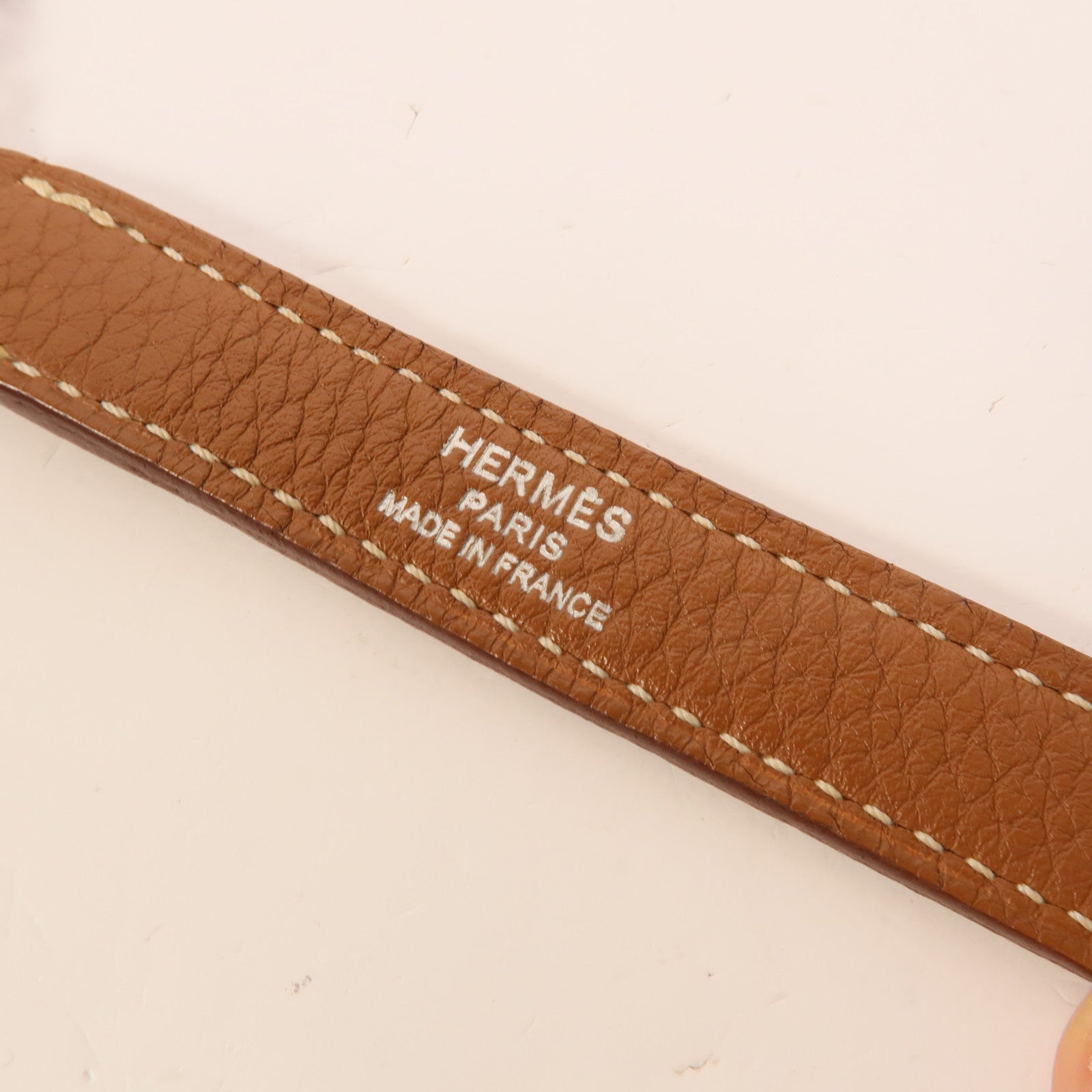 HERMES Clemence皮革Kelly 32手挽肩背兩用袋Gold