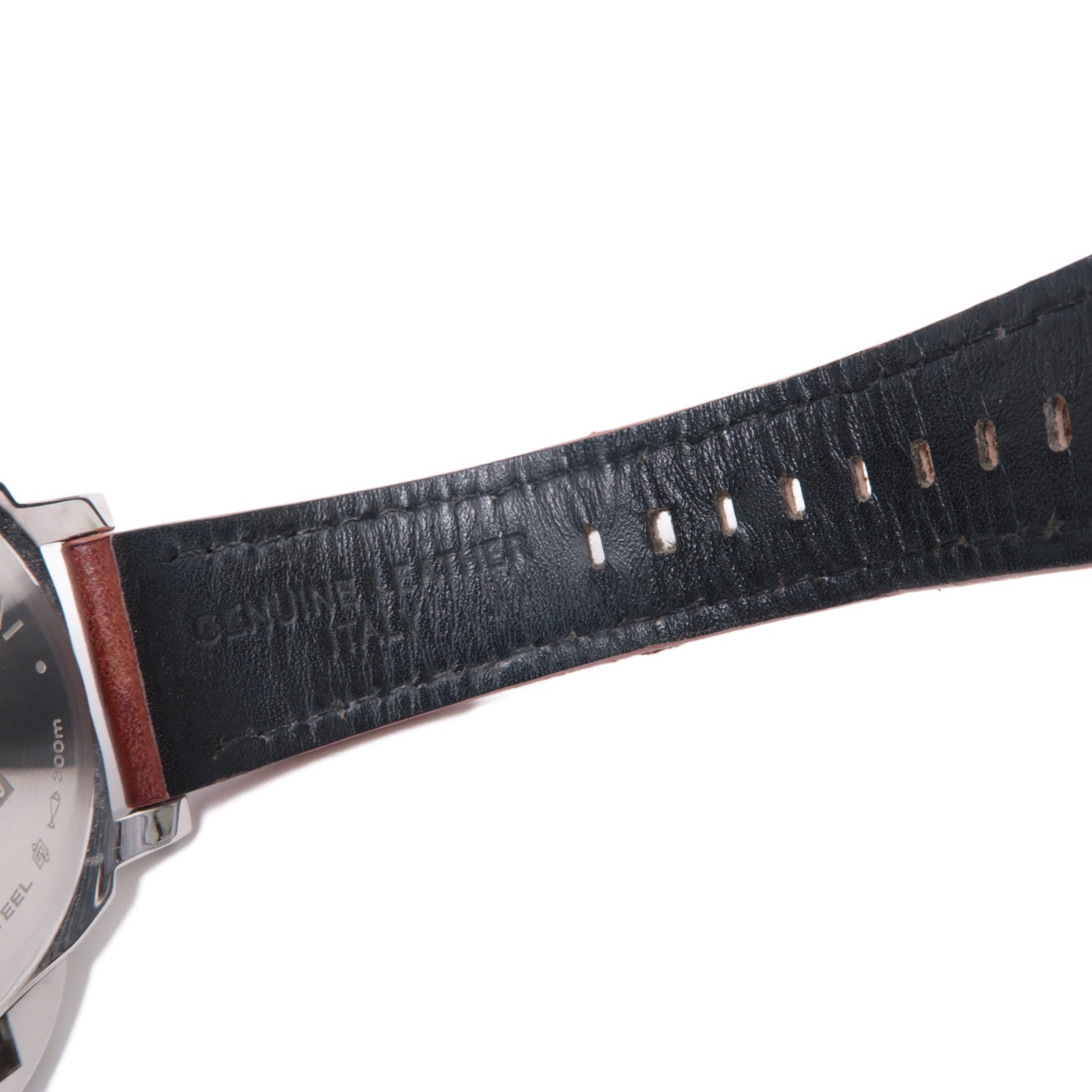 PANERAI 【激減優惠】Luminor Marina不鏽鋼/皮革手錶自動機芯黑色