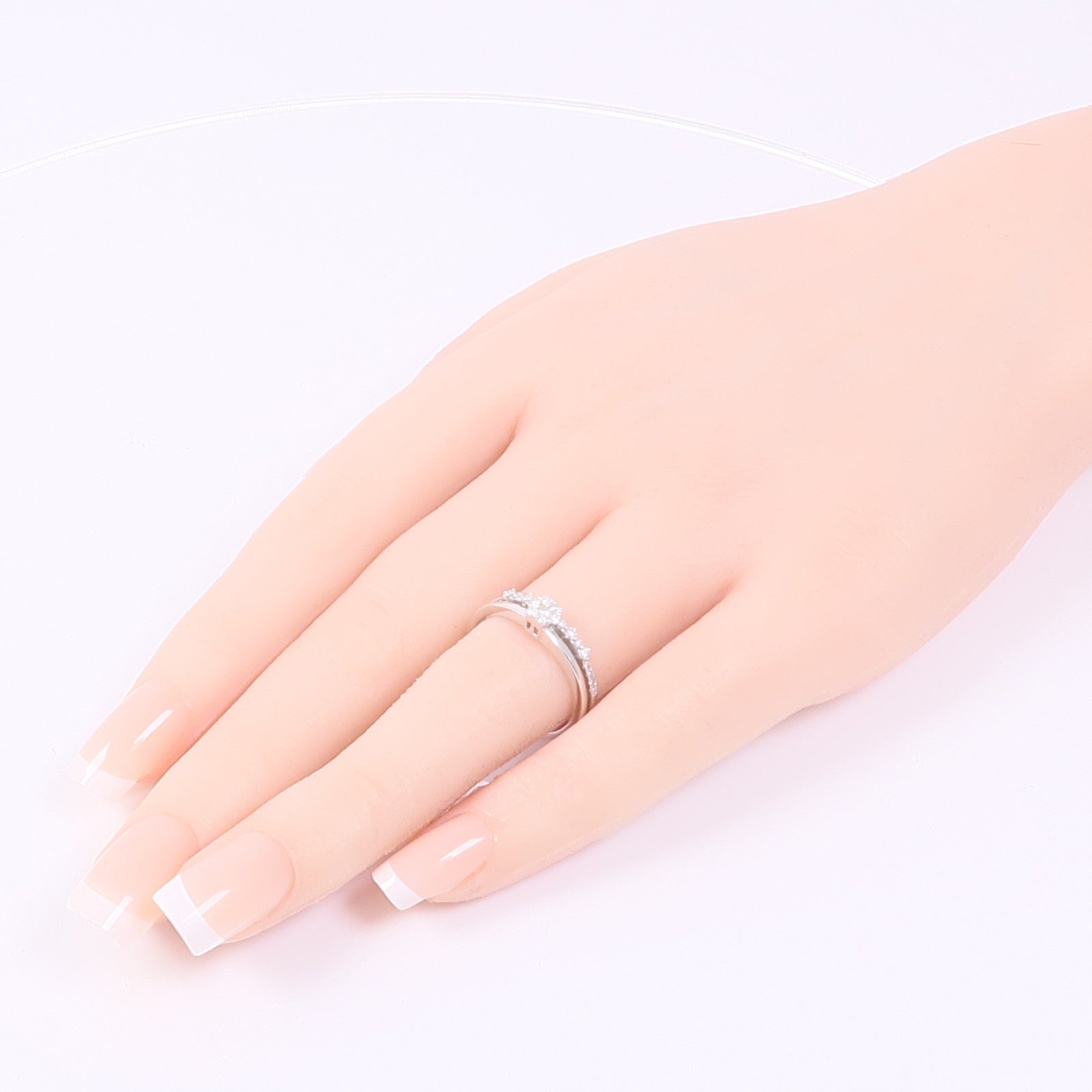 JEWELRY 【激減優惠】18K白金Diamond Ring鑽石戒指US#6.75