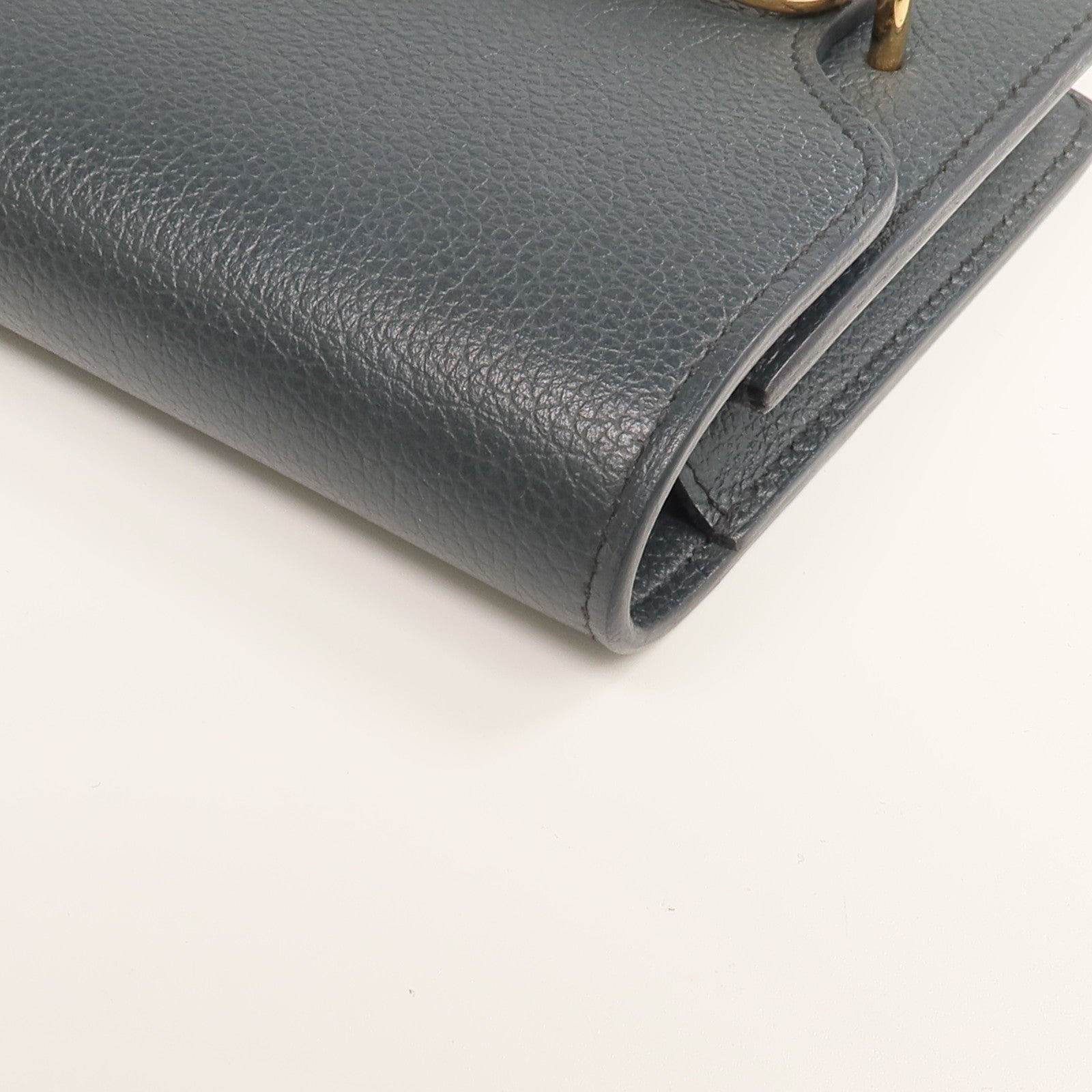 HERMES Evercolor皮革Roulis Slim錢包Vert Rousseau