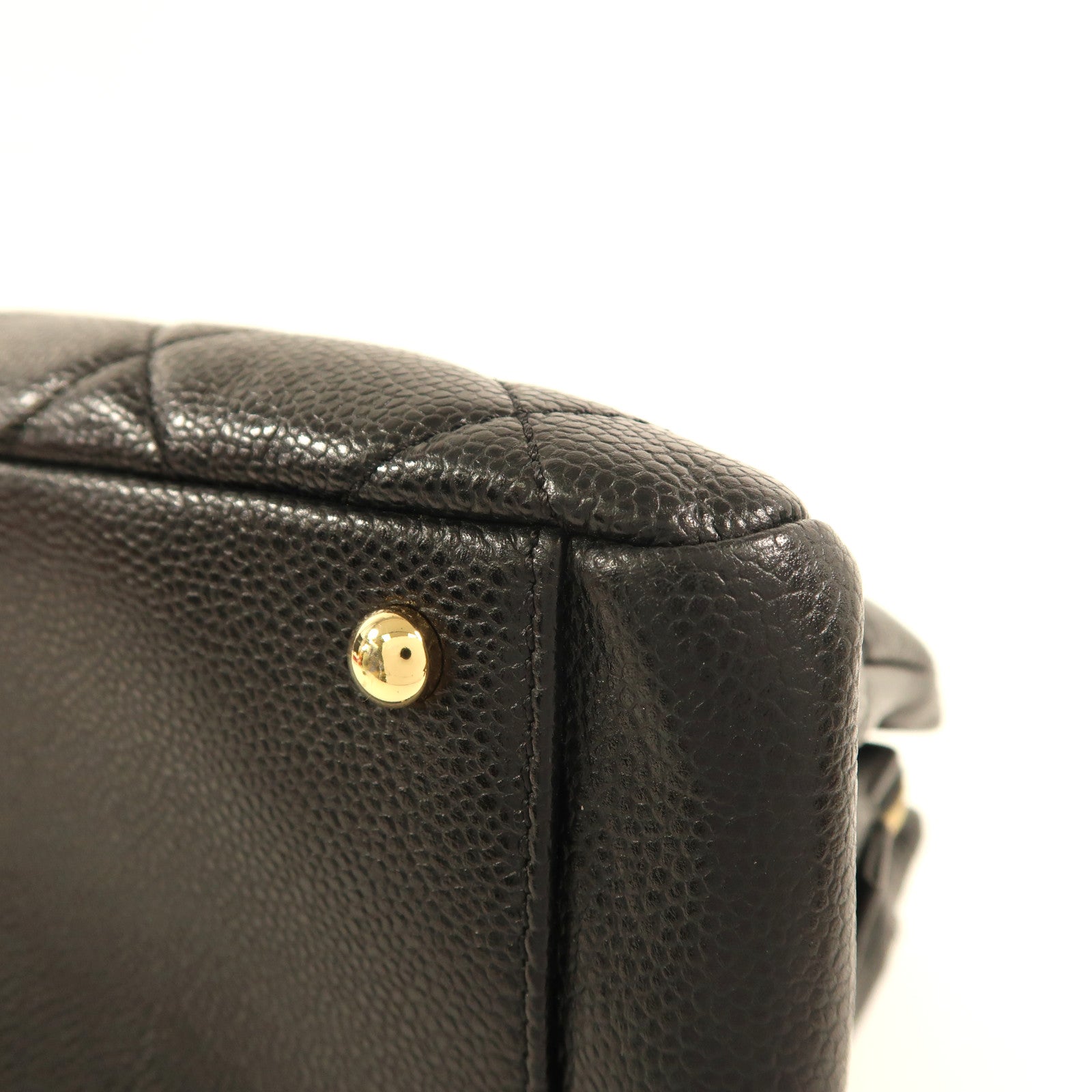 CHANEL 牛皮皮革Chain Shoulder金扣鏈帶肩背袋