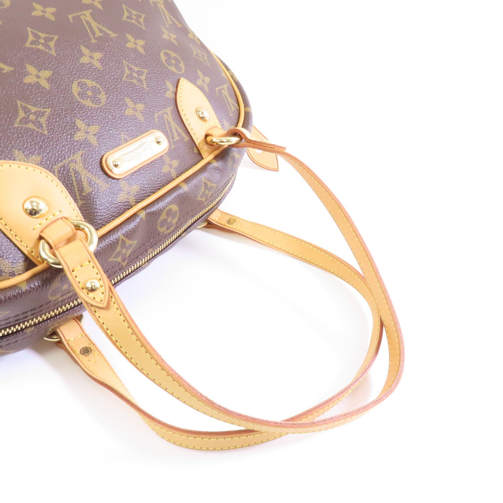 LOUIS VUITTON 【激減優惠】Monogram Montorgueil PM金扣肩背袋棕色
