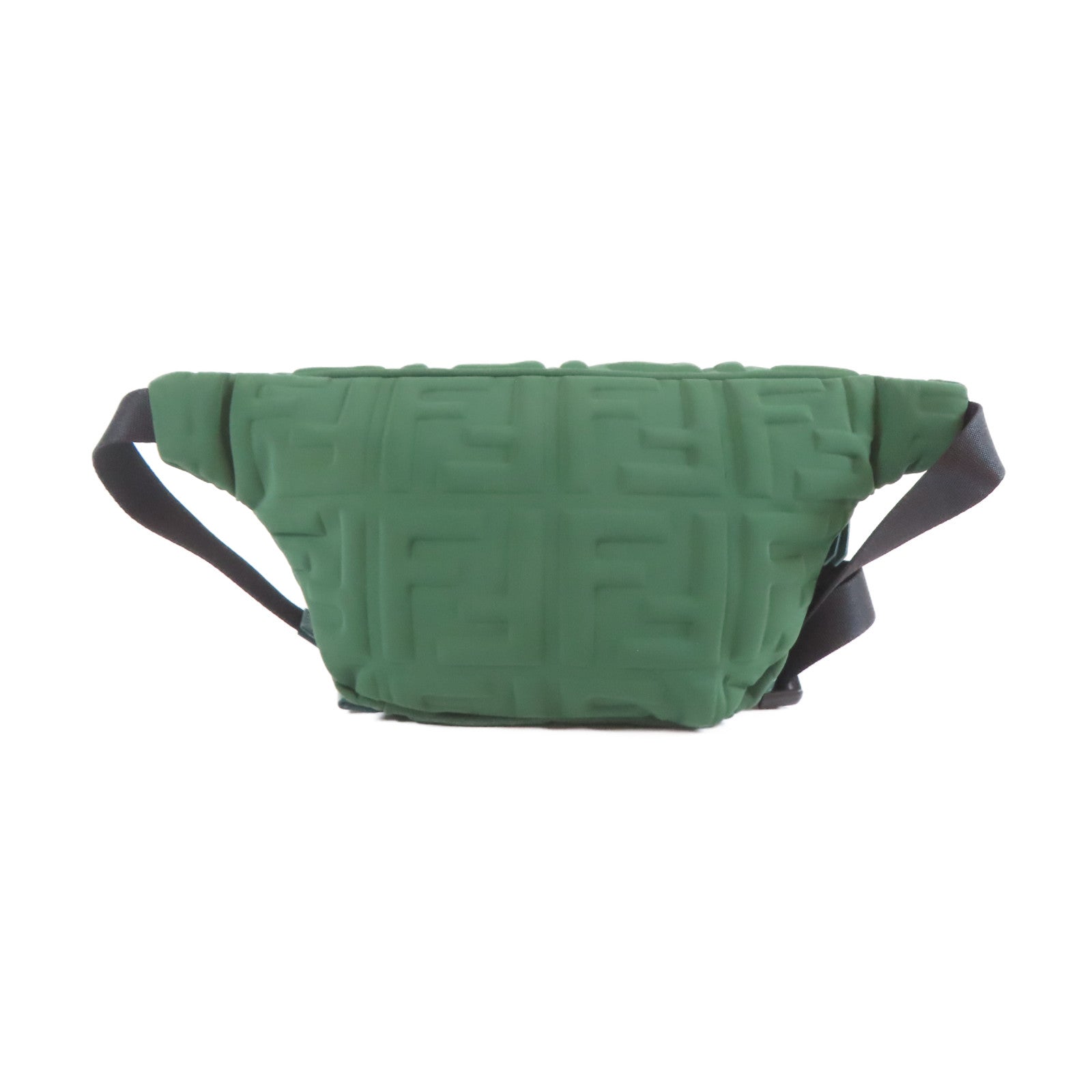 FENDI 尼龍Waist Bag銀扣腰包綠色