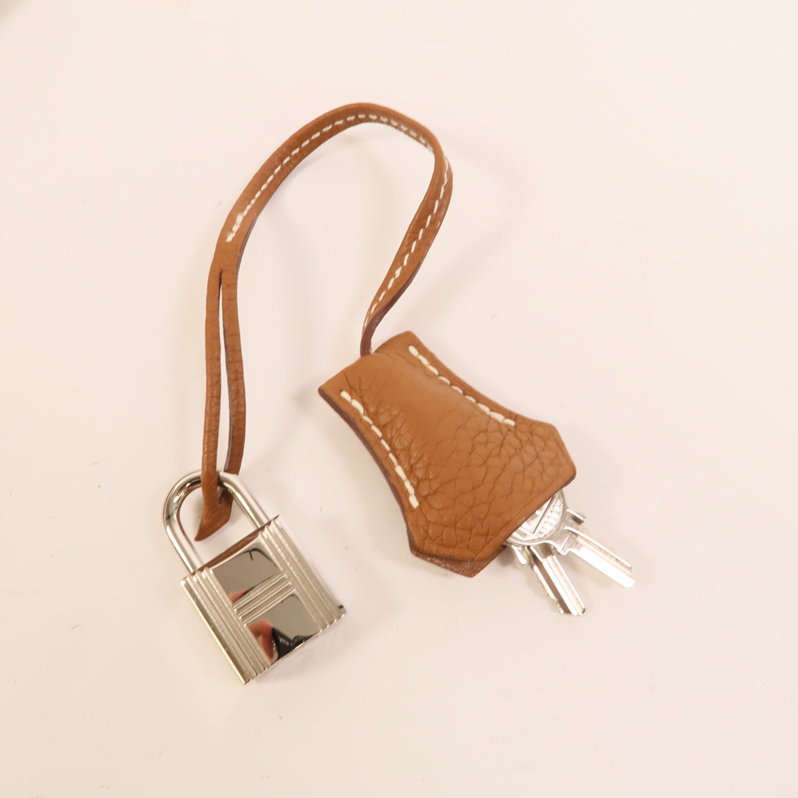 HERMES Clemence皮革Kelly 32手挽肩背兩用袋Gold