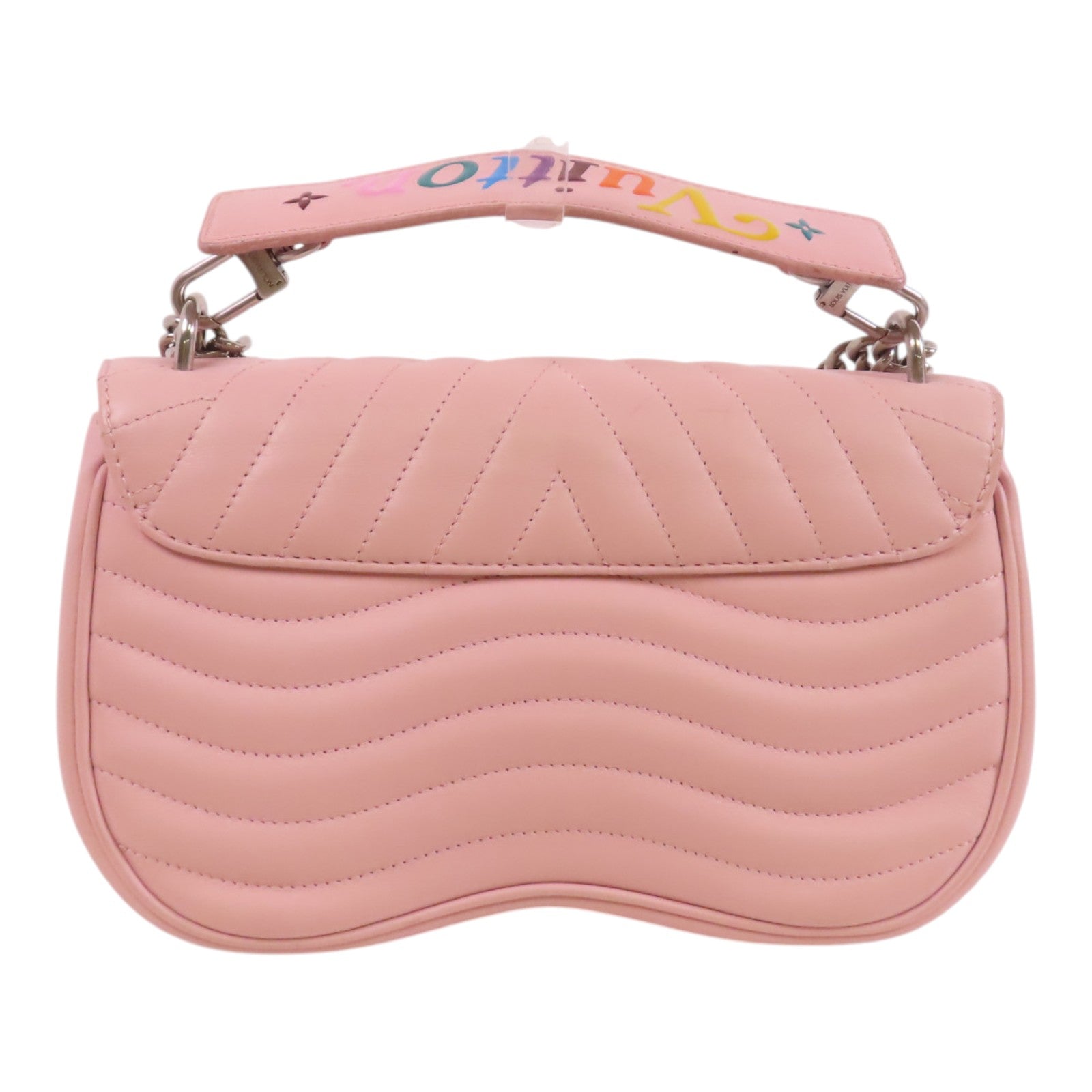 LOUIS VUITTON 牛皮皮革New Wave MM銀扣手挽肩背兩用袋