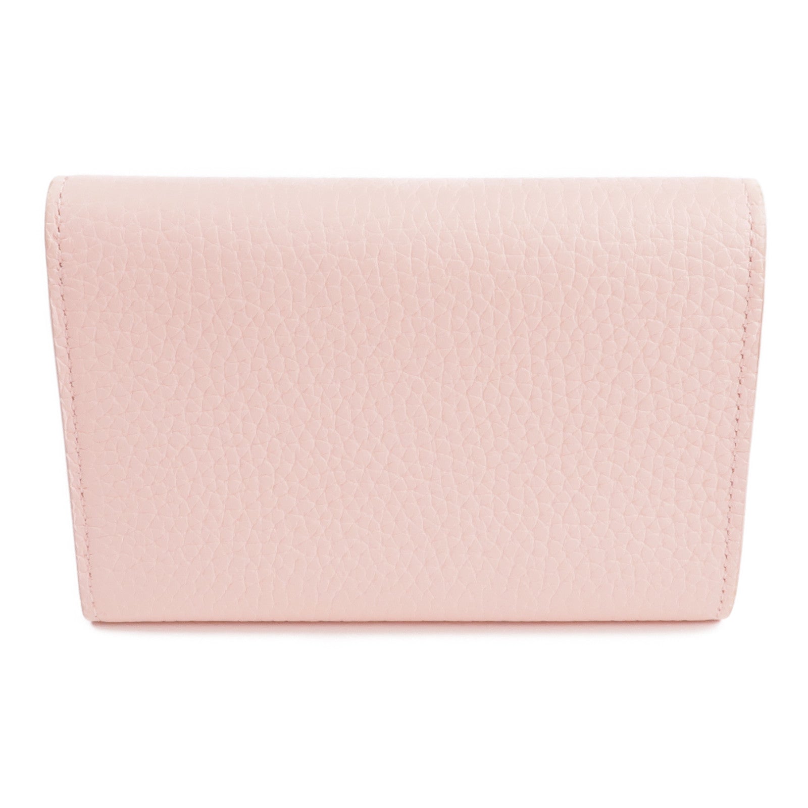 LOUIS VUITTON 【激減優惠】Taurillon皮革Capucines Compact Wallet金扣錢包