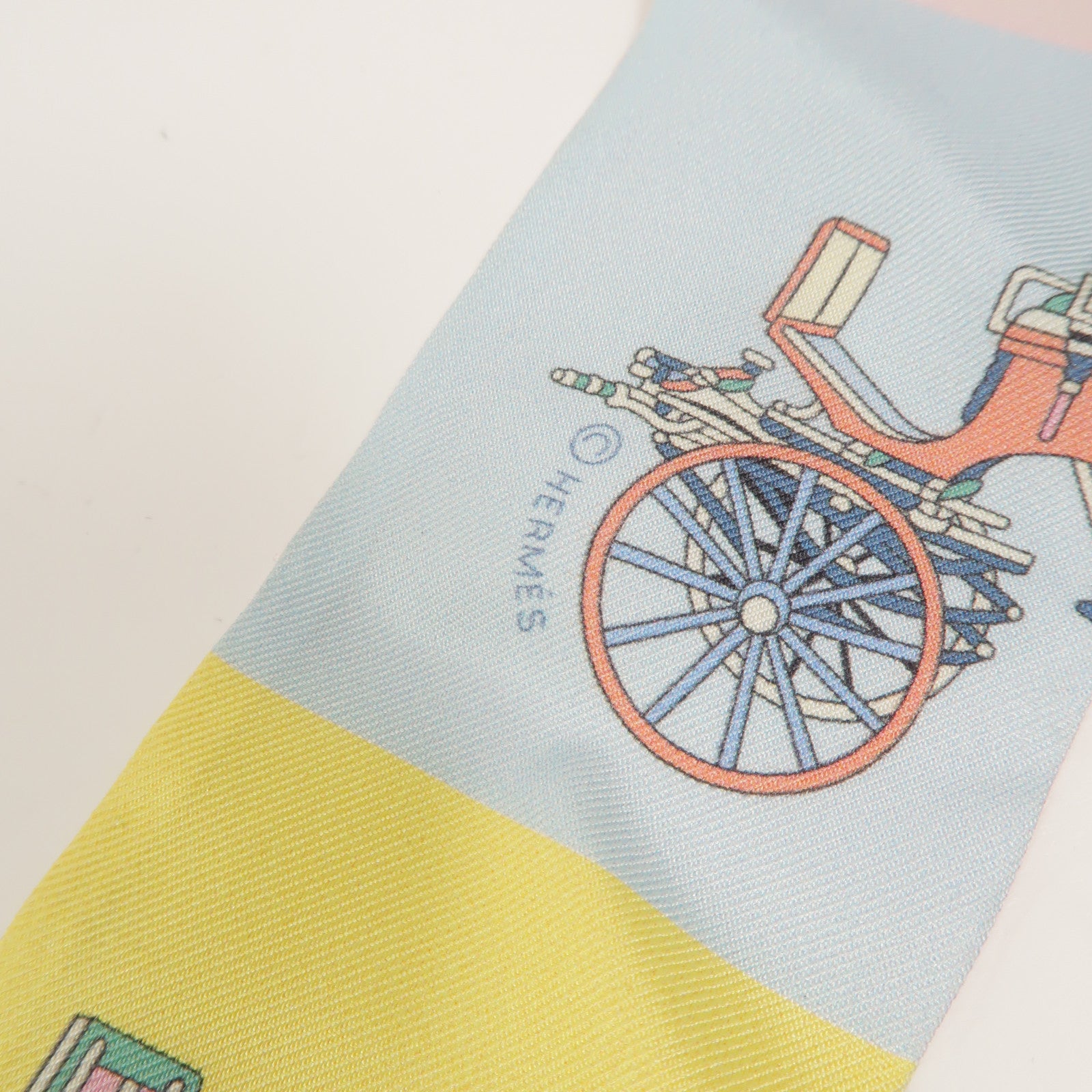HERMES 絲質Twilly絲巾