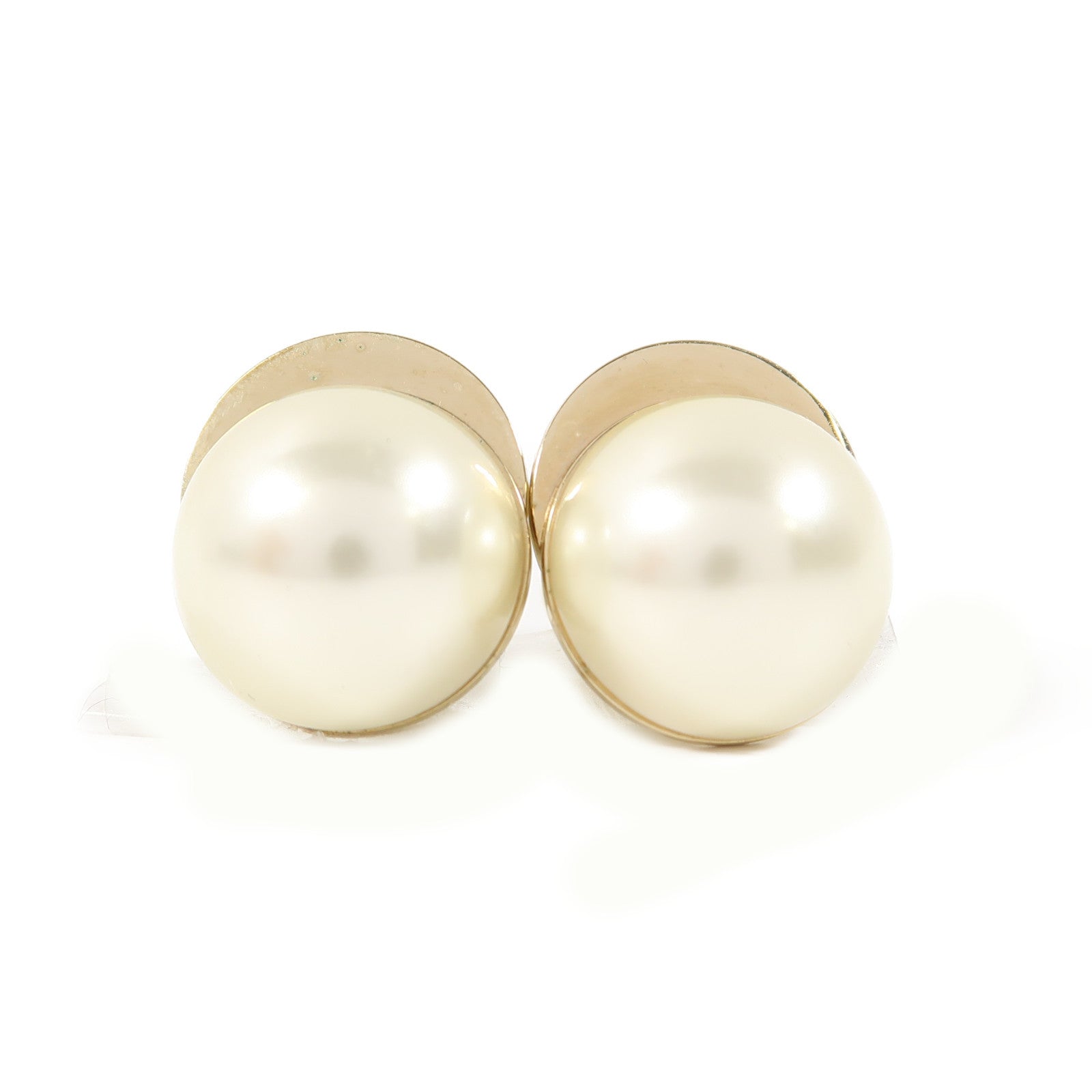 Dior 【激減優惠】金屬/PVC Earrings耳環金色/白色