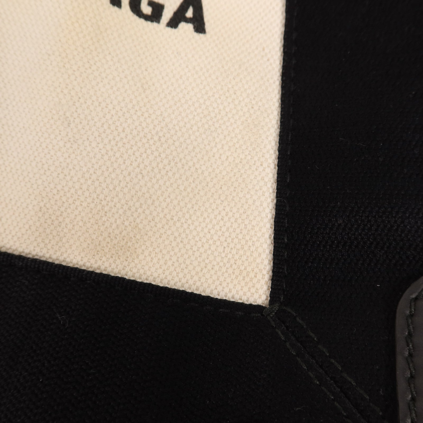 BALENCIAGA 帆布Cabas XS銀扣手挽肩背兩用袋