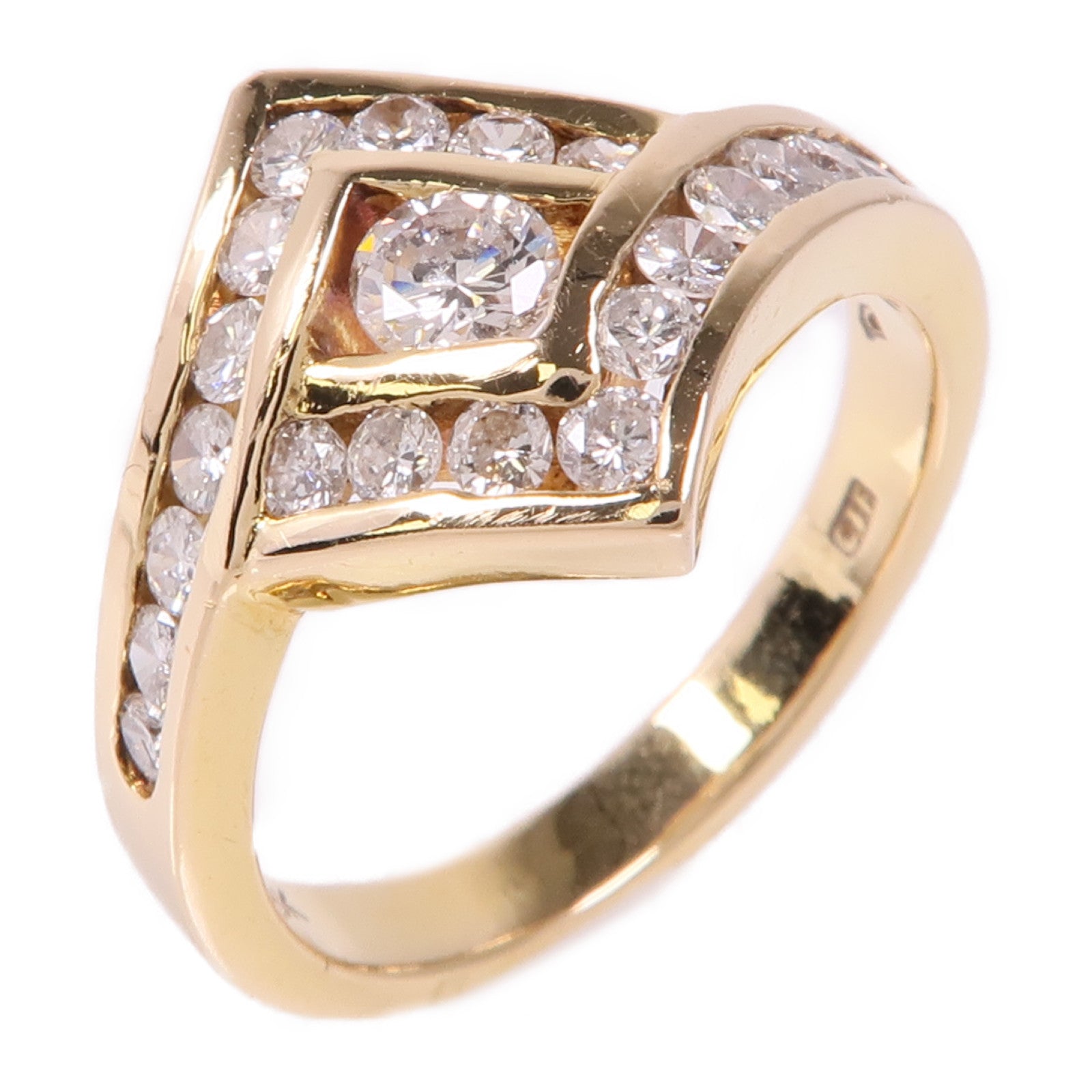 JEWELRY 【激減優惠】18K黄金Diamond Ring鑽石戒指US#6.25