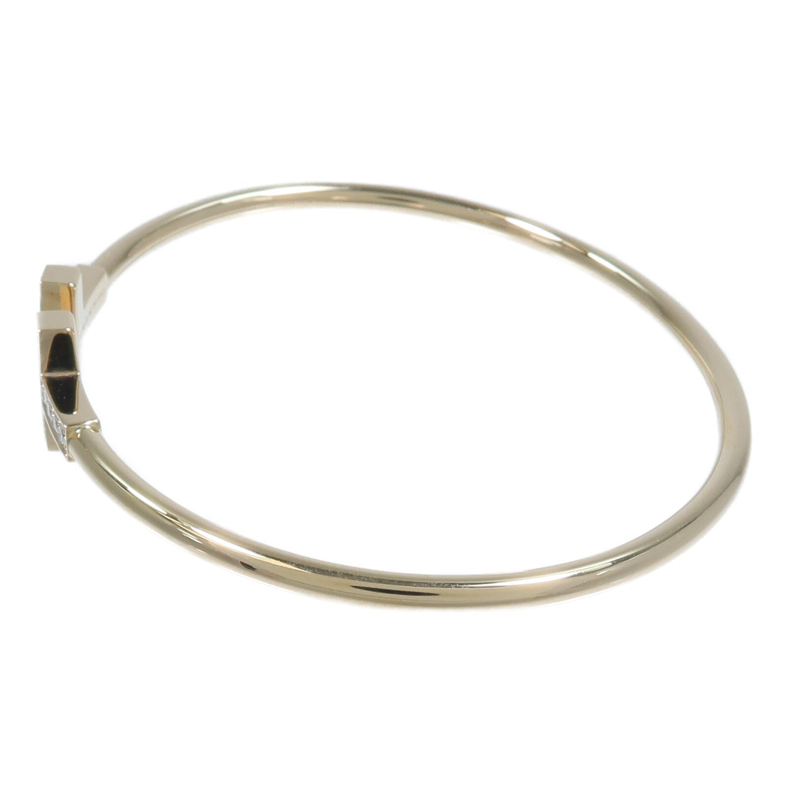 TIFFANY＆CO 18K玫瑰金T Wire Diamond Bangle鑽石手鐲