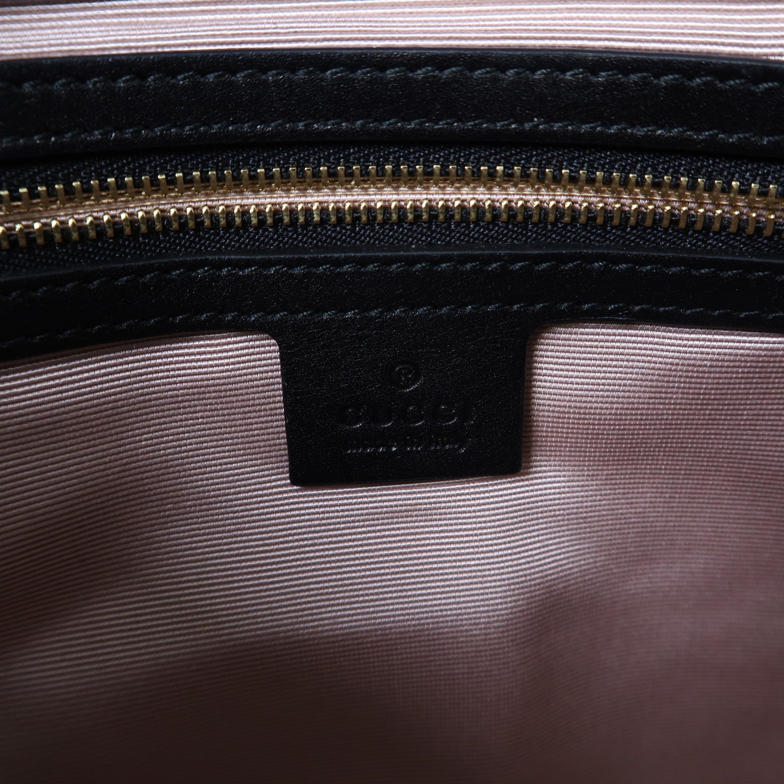GUCCI 麂皮皮革Shoulder Bag金扣肩背袋黑色