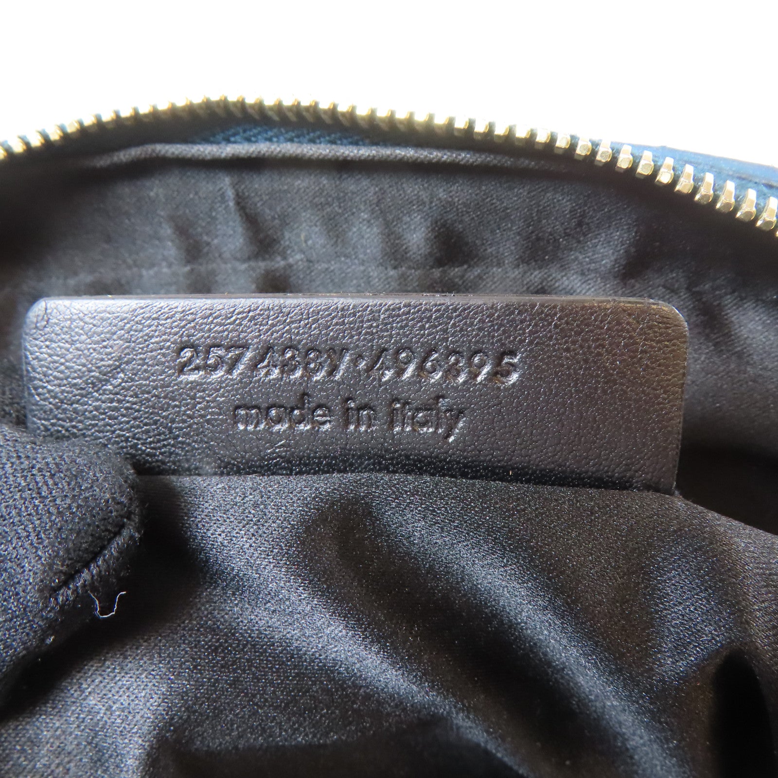 SAINT LAURENT 牛皮皮革Hand Bag金扣手挽袋藍色