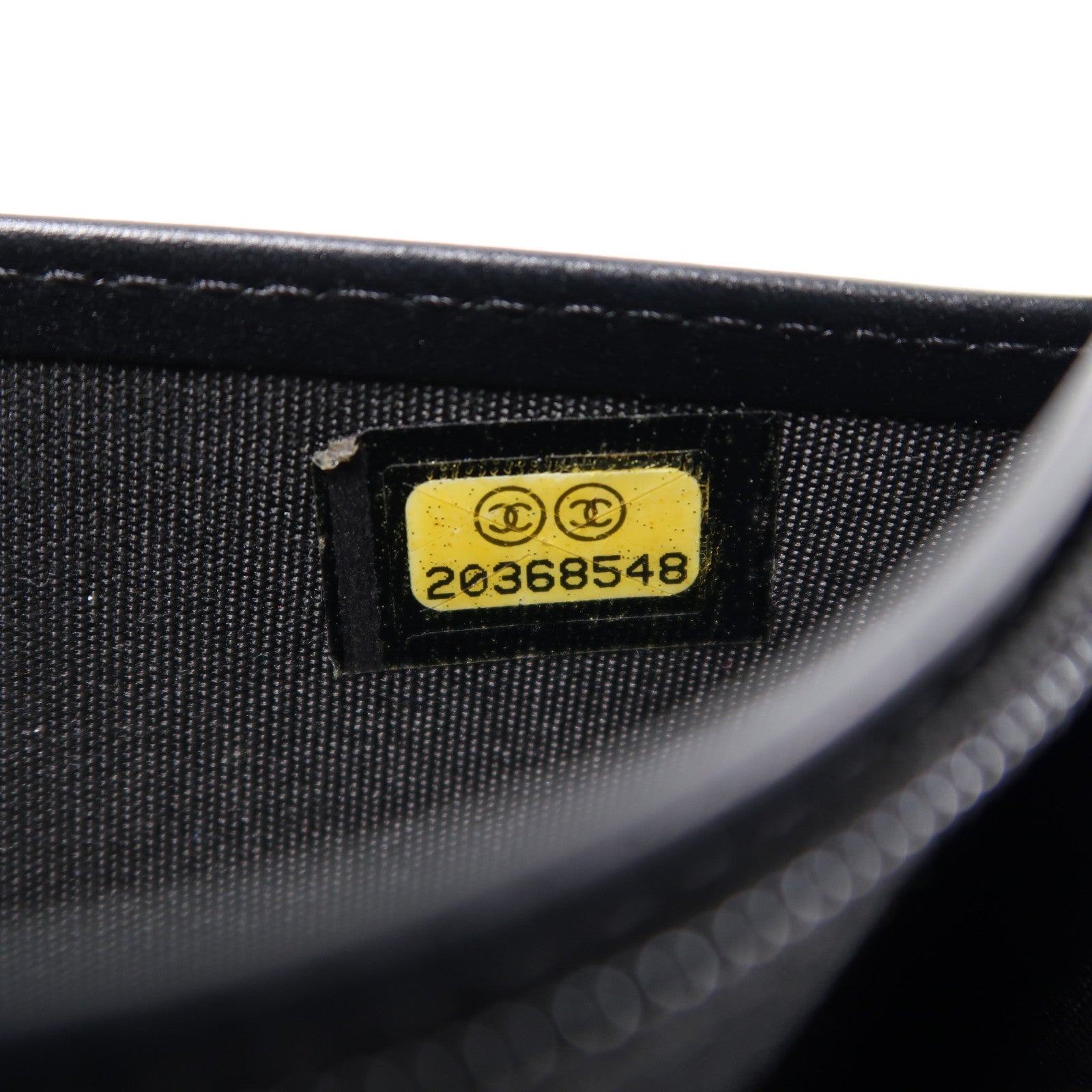 CHANEL 漆皮皮革Long Wallet銀扣長錢包黑色