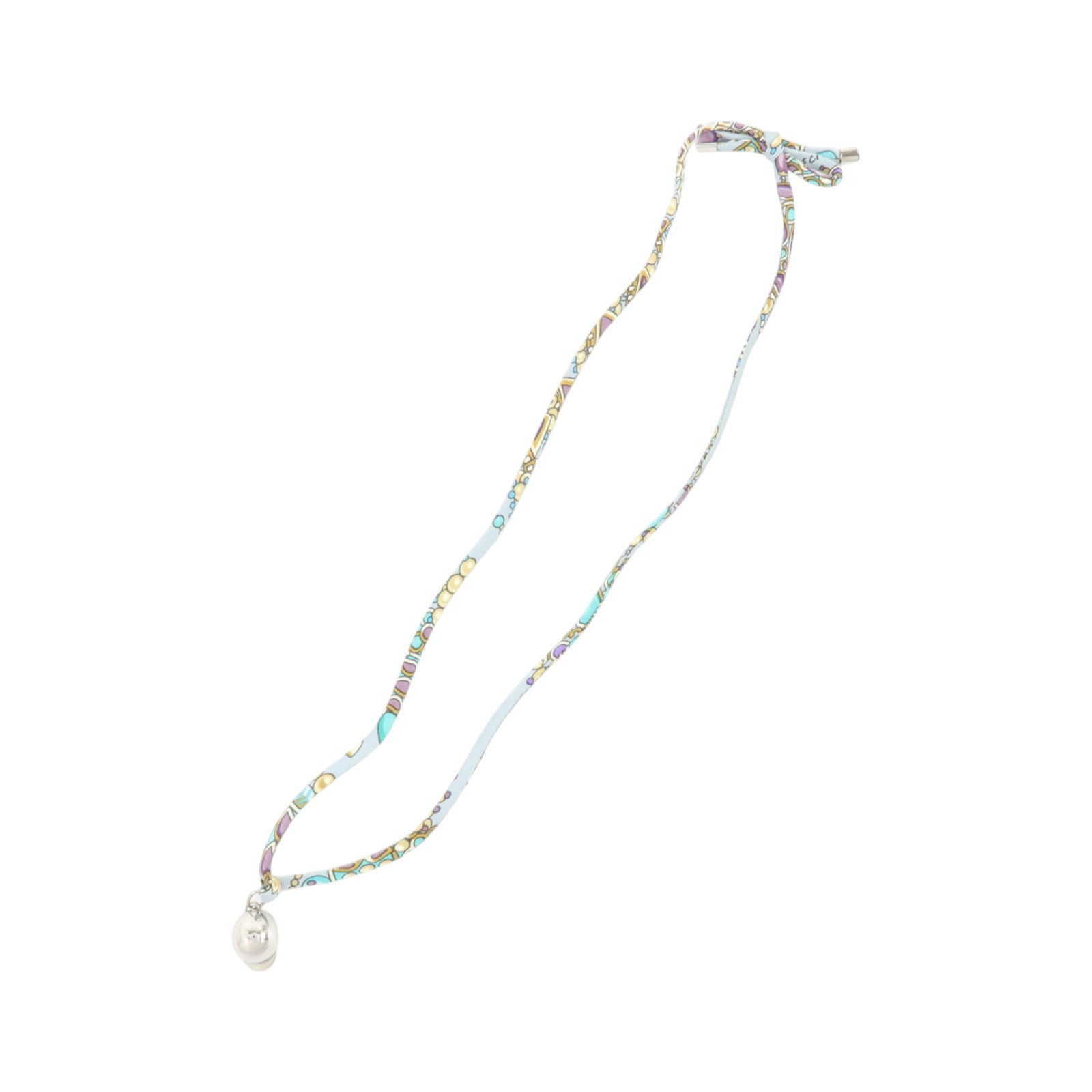 HERMES 絲質/金屬Necklace項鏈