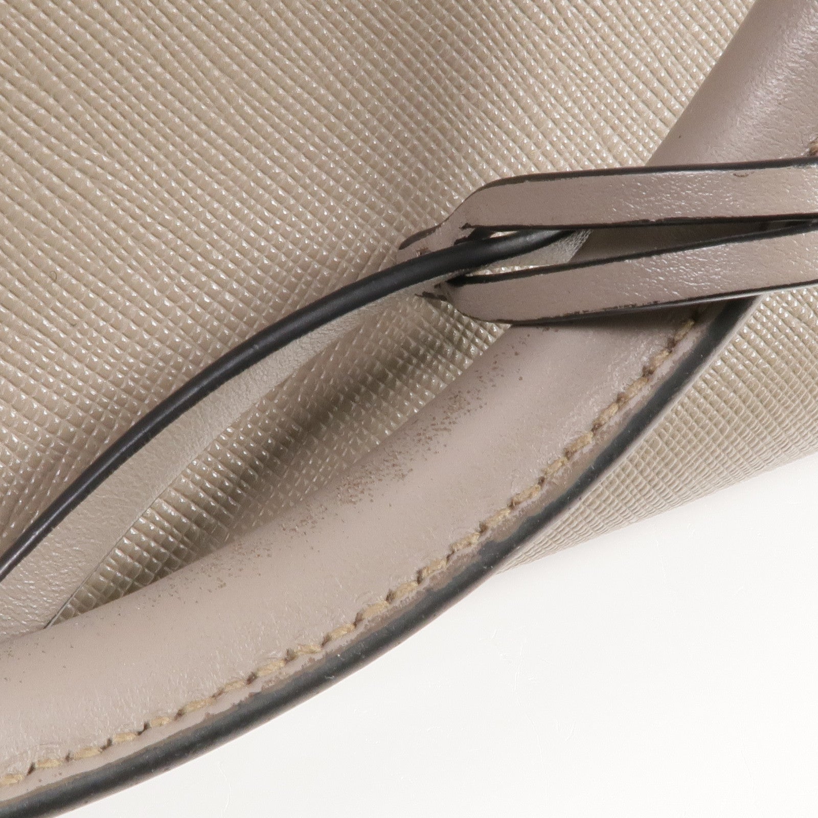 PRADA Saffiano皮革2Way Shoulder Bag金扣手挽肩背兩用袋