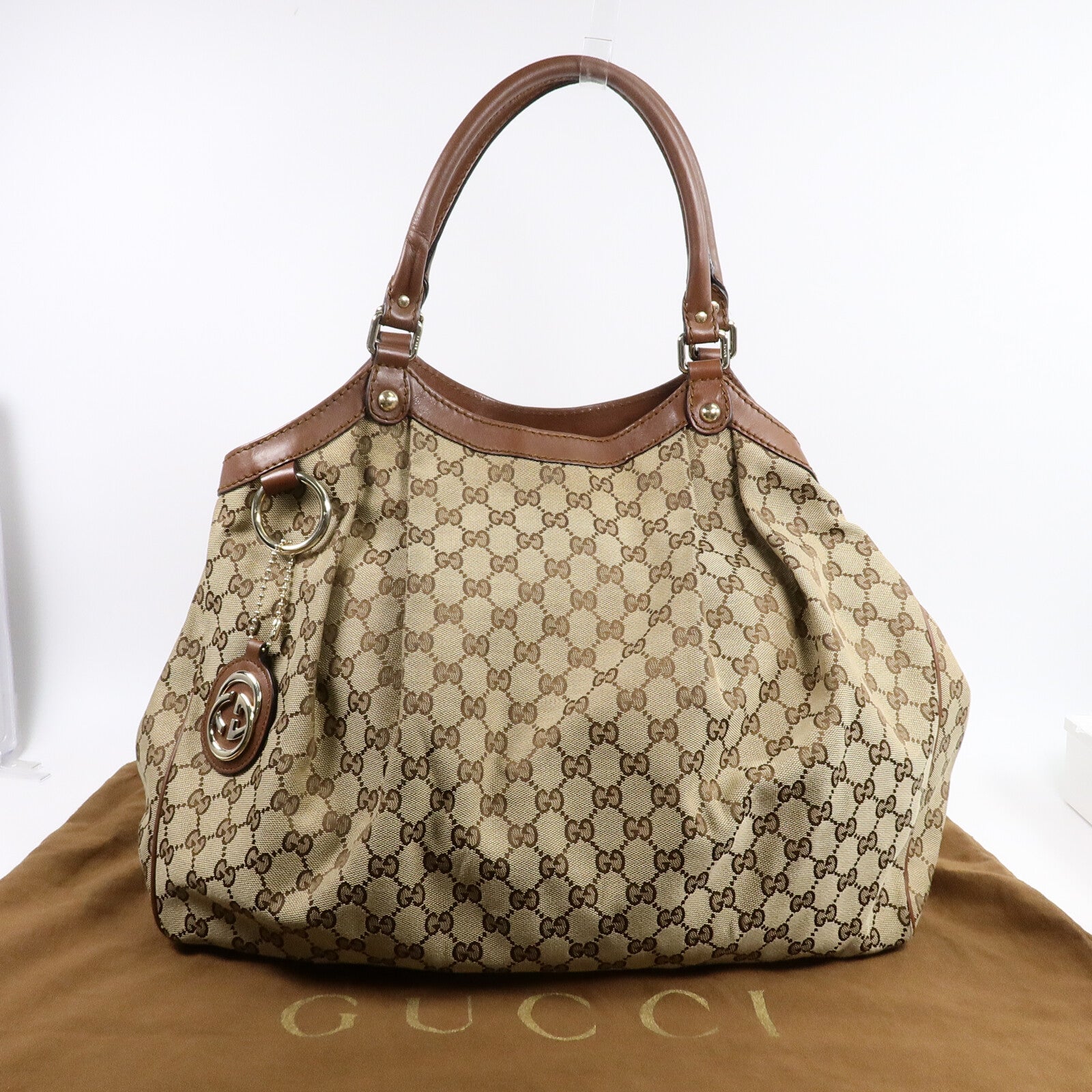 GUCCI 帆布Sukey Tote肩背袋