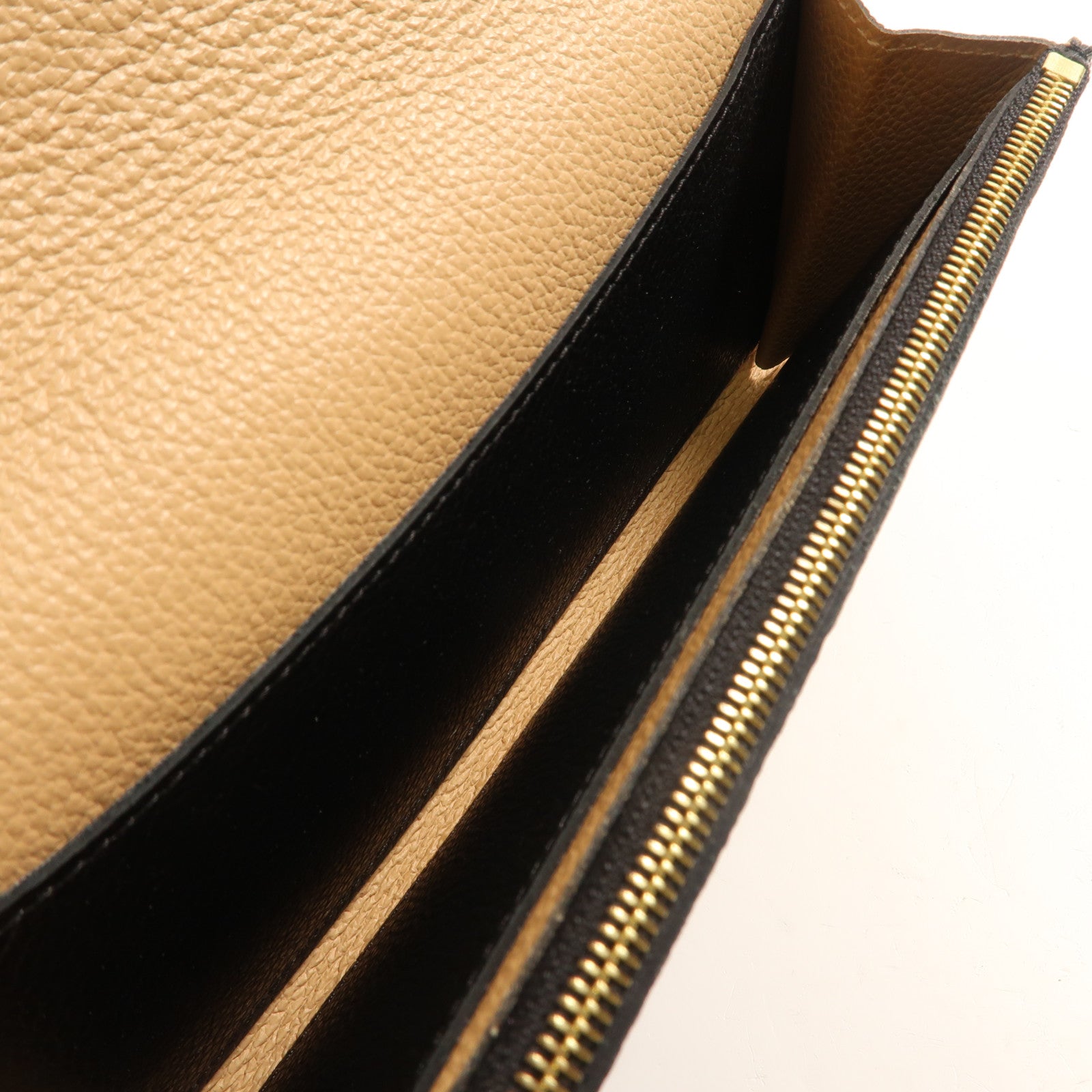 LOUIS VUITTON Monogram Empreinte Emilie Long Wallet金扣長錢包