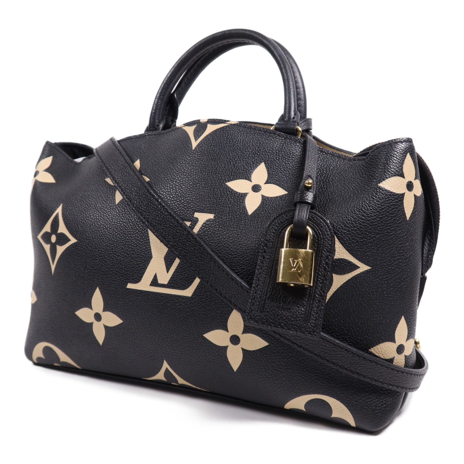 LOUIS VUITTON Monogram/Empreinte Petit Palais金扣手挽肩背兩用袋