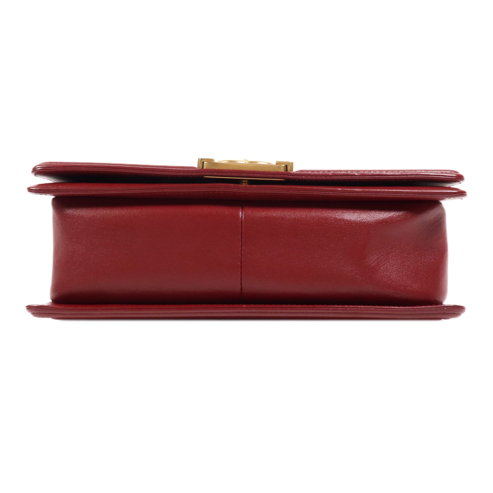 CHANEL 羊皮皮革Boy Chanel Medium金扣鏈帶肩背袋