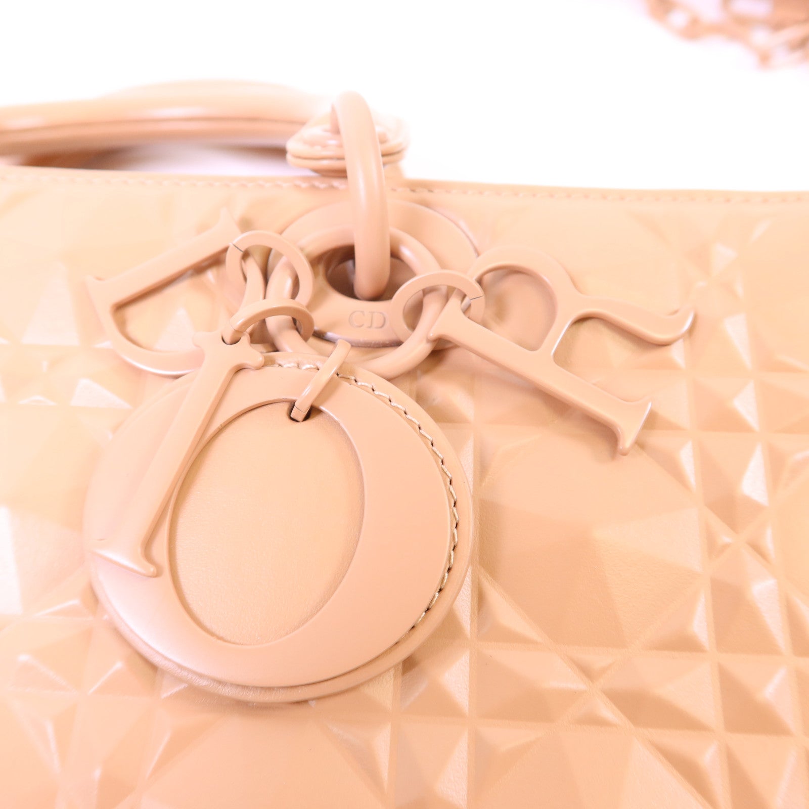 Dior 牛皮皮革Lady D-joy手挽肩背兩用袋